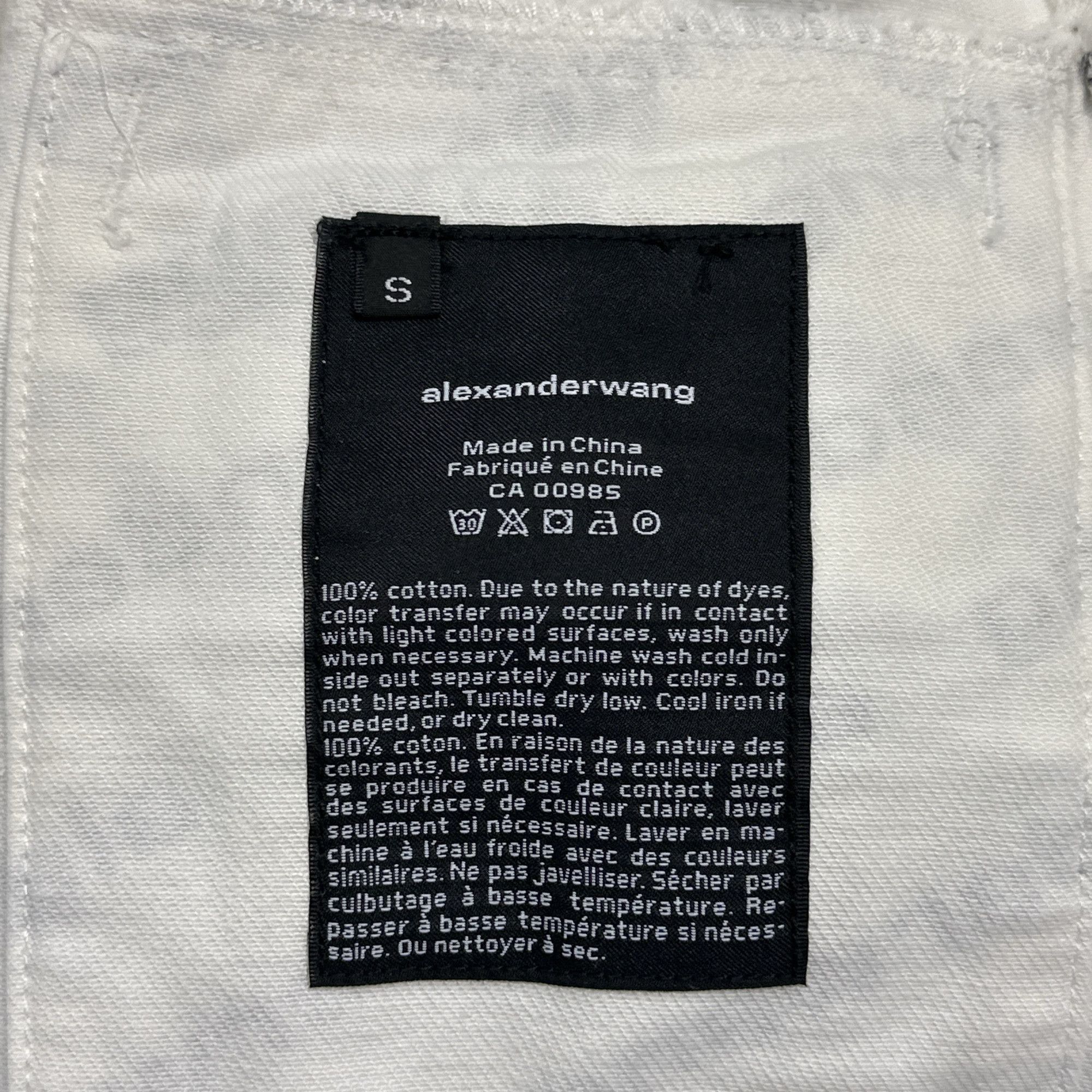 Alexander Wang Alexander Wang Logo Print Denim Jacket Size S Size S / US 4 / IT 40 - 4 Thumbnail