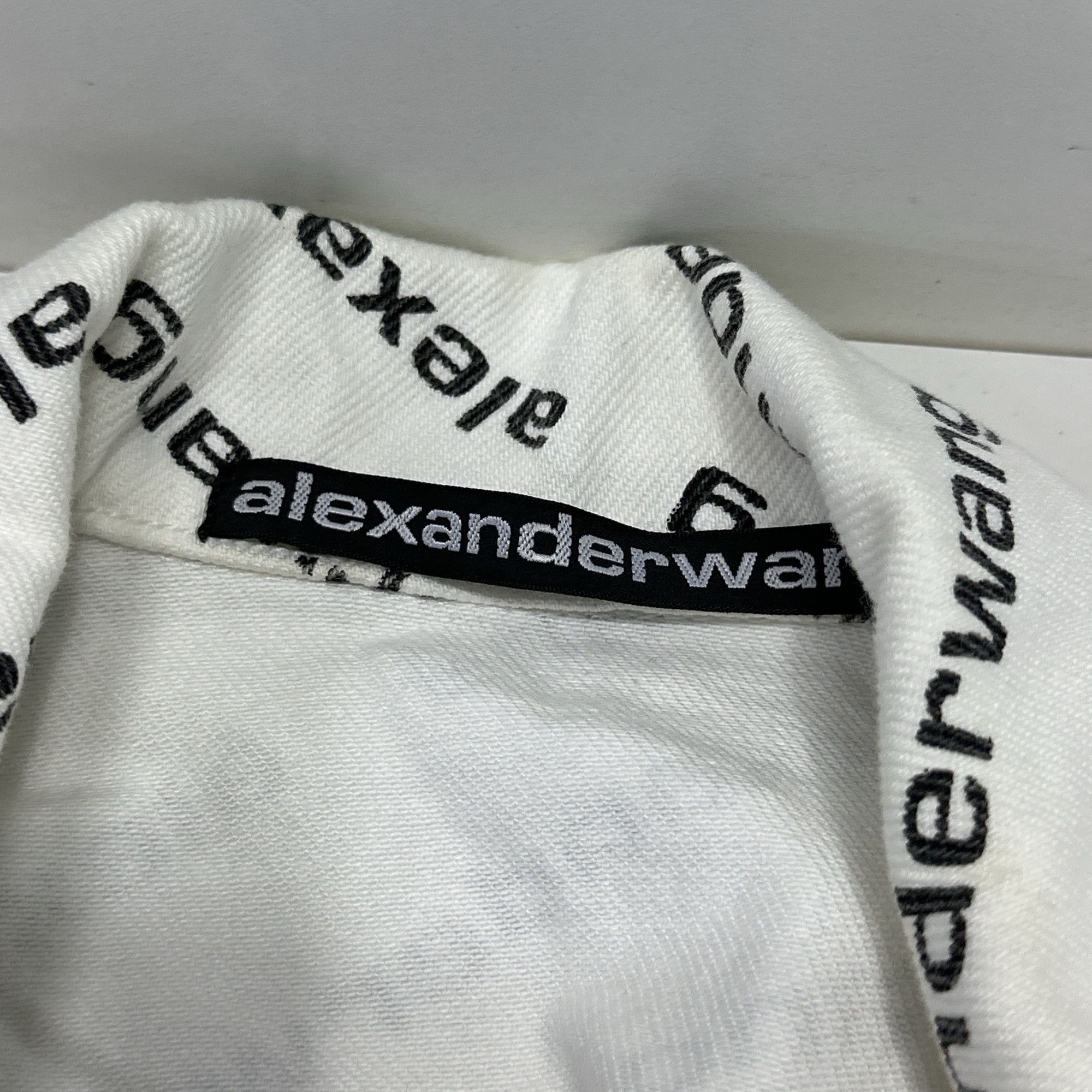 Alexander Wang Alexander Wang Logo Print Denim Jacket Size S Size S / US 4 / IT 40 - 3 Thumbnail