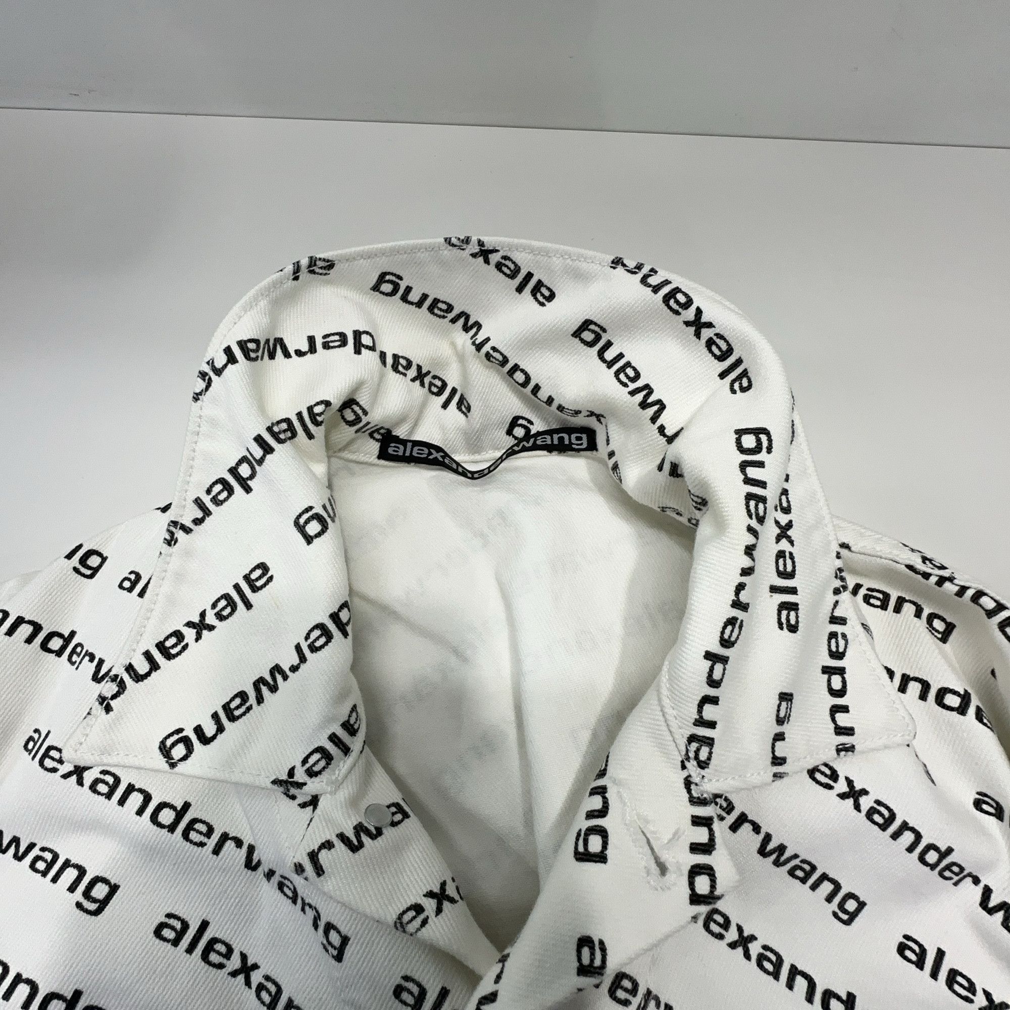 Alexander Wang Alexander Wang Logo Print Denim Jacket Size S Size S / US 4 / IT 40 - 5 Thumbnail