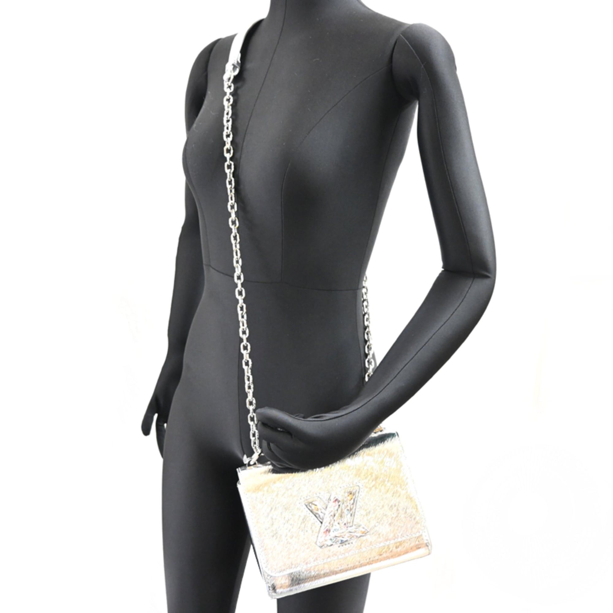 Louis Vuitton Louis Vuitton Twist PM Women's Shoulder Bag M23373 Epi Silver Size ONE SIZE - 9 Thumbnail