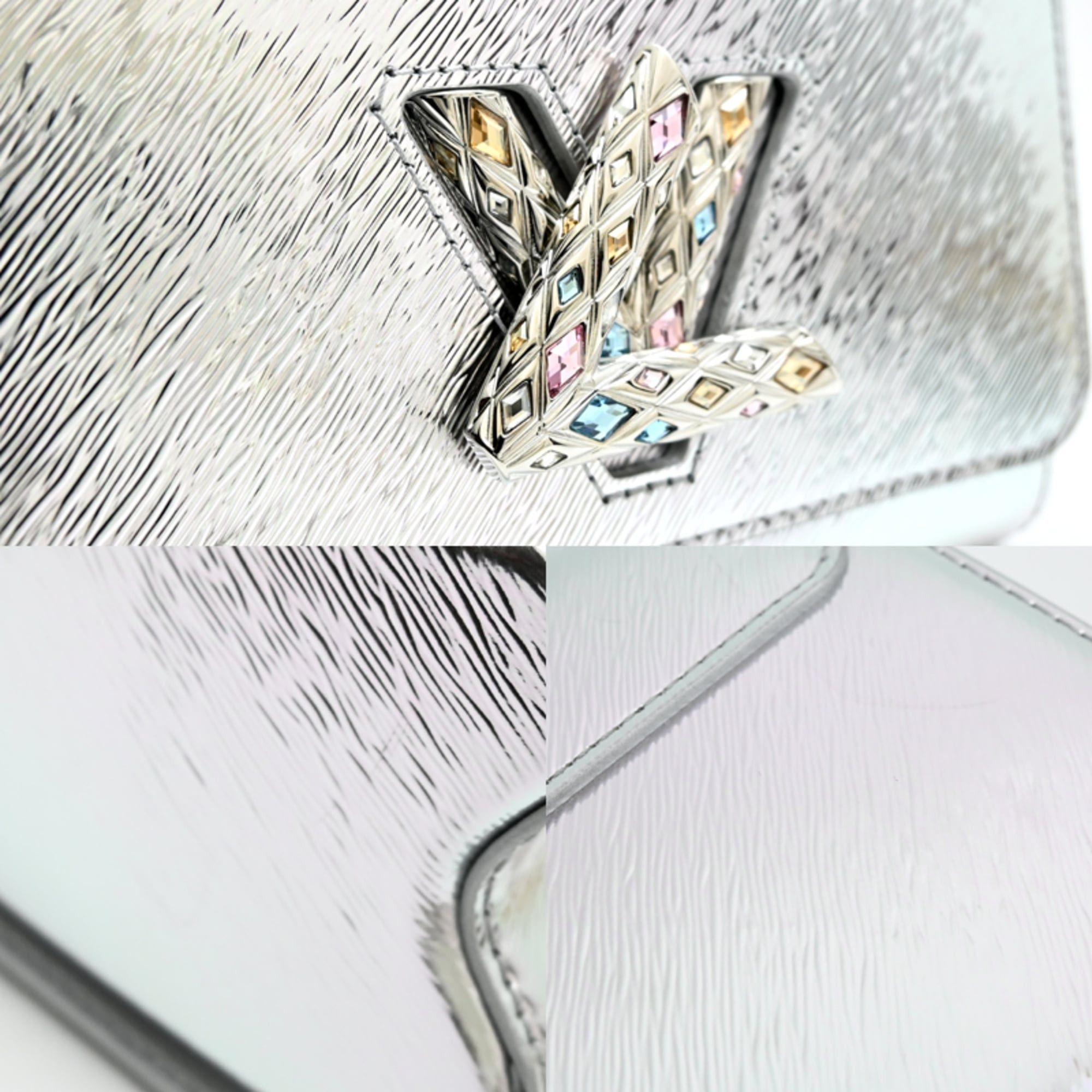 Louis Vuitton Louis Vuitton Twist PM Women's Shoulder Bag M23373 Epi Silver Size ONE SIZE - 7 Thumbnail