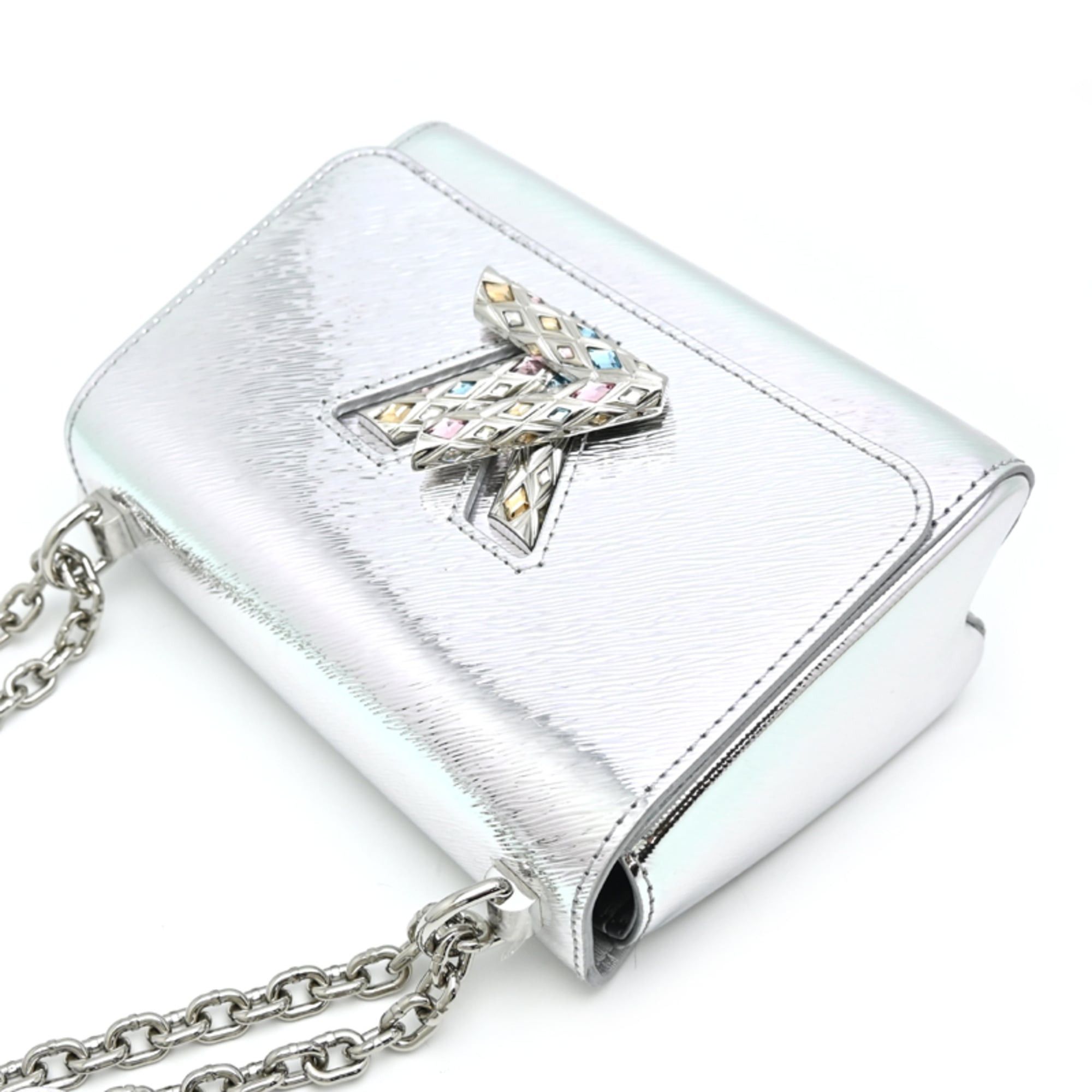 Louis Vuitton Louis Vuitton Twist PM Women's Shoulder Bag M23373 Epi Silver Size ONE SIZE - 3 Thumbnail
