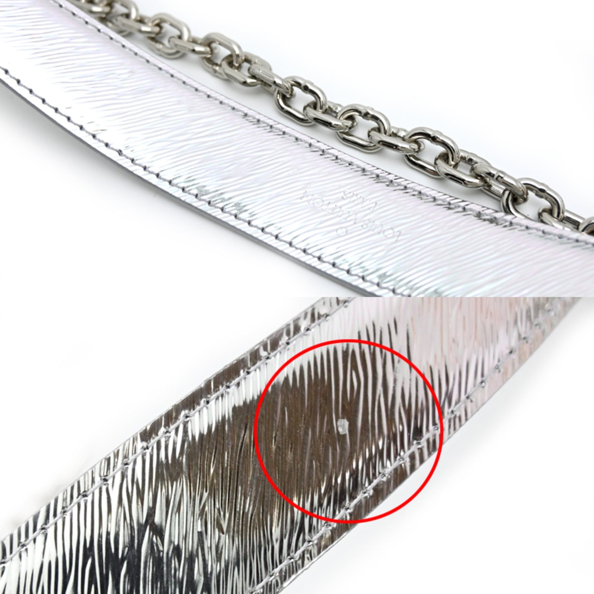 Louis Vuitton Louis Vuitton Twist PM Women's Shoulder Bag M23373 Epi Silver Size ONE SIZE - 5 Thumbnail