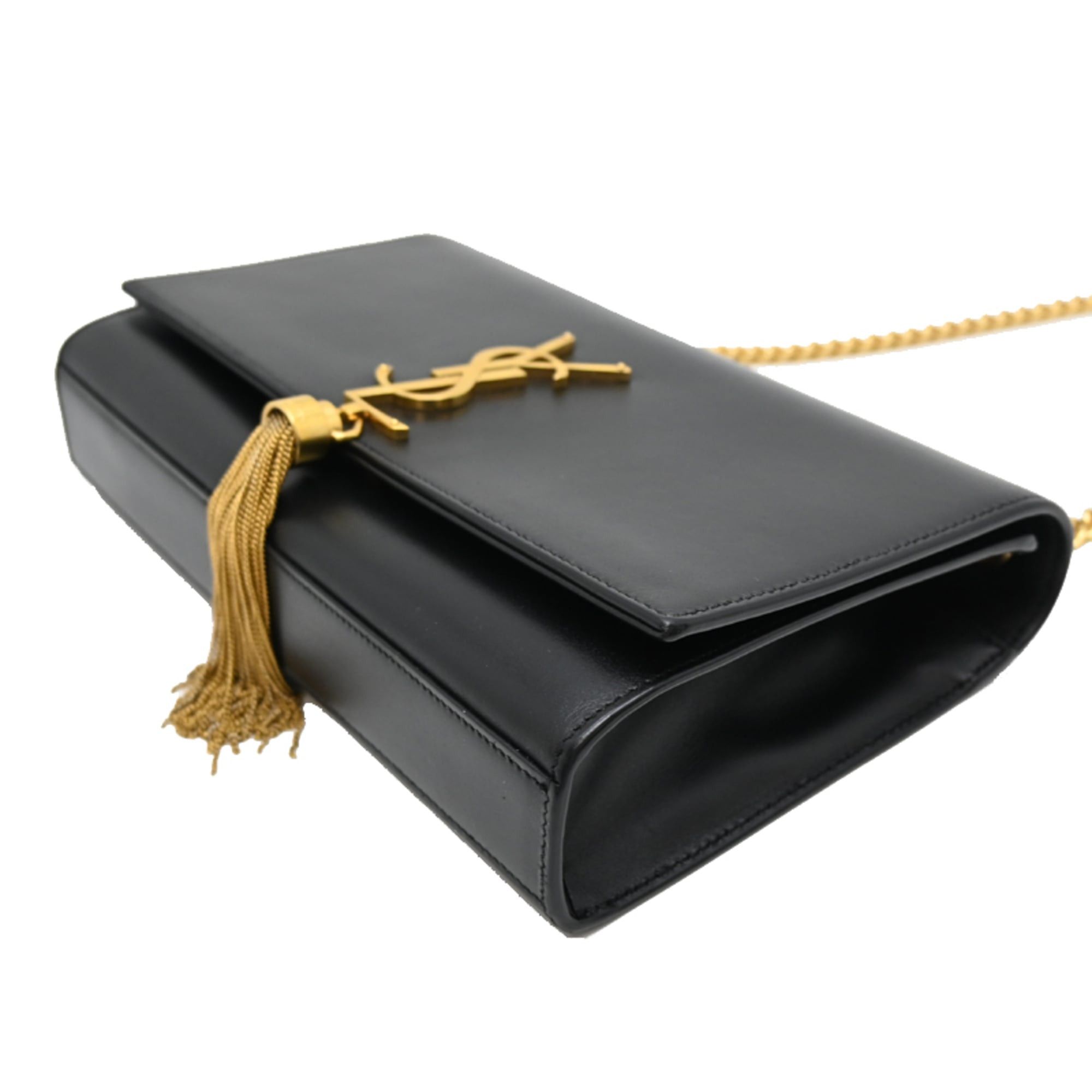 Yves Saint Laurent Yves Saint Laurent Classic Kate Chain Women's Shoulder Bag 354119 Leather Black Size ONE SIZE - 3 Thumbnail