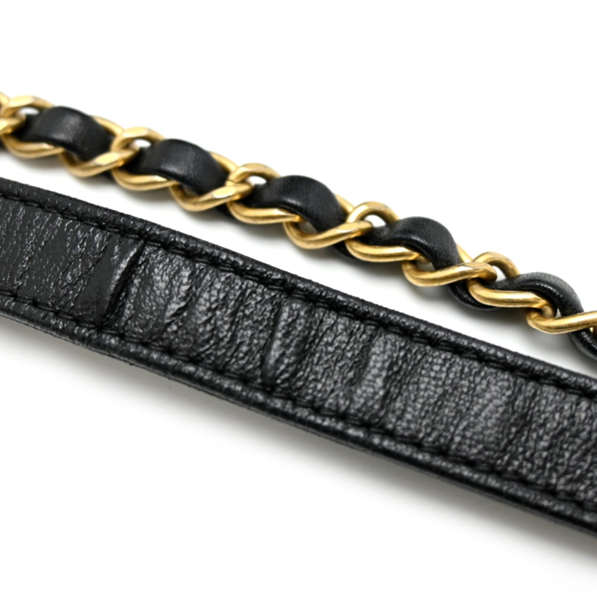 Chanel Chanel Vanity Women's Shoulder Bag AS2640 Lambskin Black Size ONE SIZE - 5 Thumbnail
