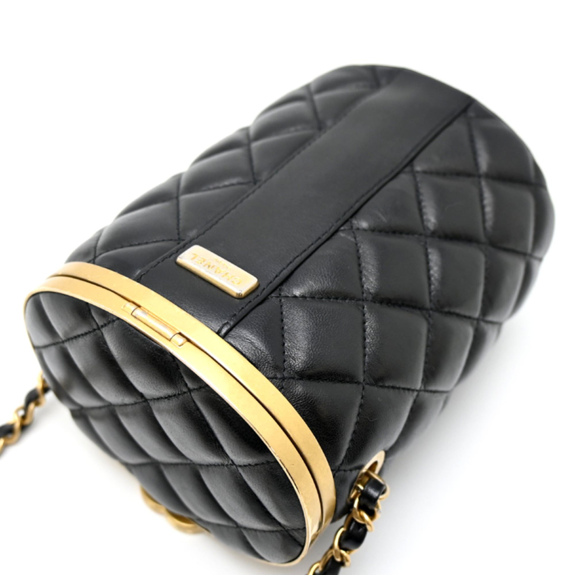 Chanel Chanel Vanity Women's Shoulder Bag AS2640 Lambskin Black Size ONE SIZE - 4 Thumbnail