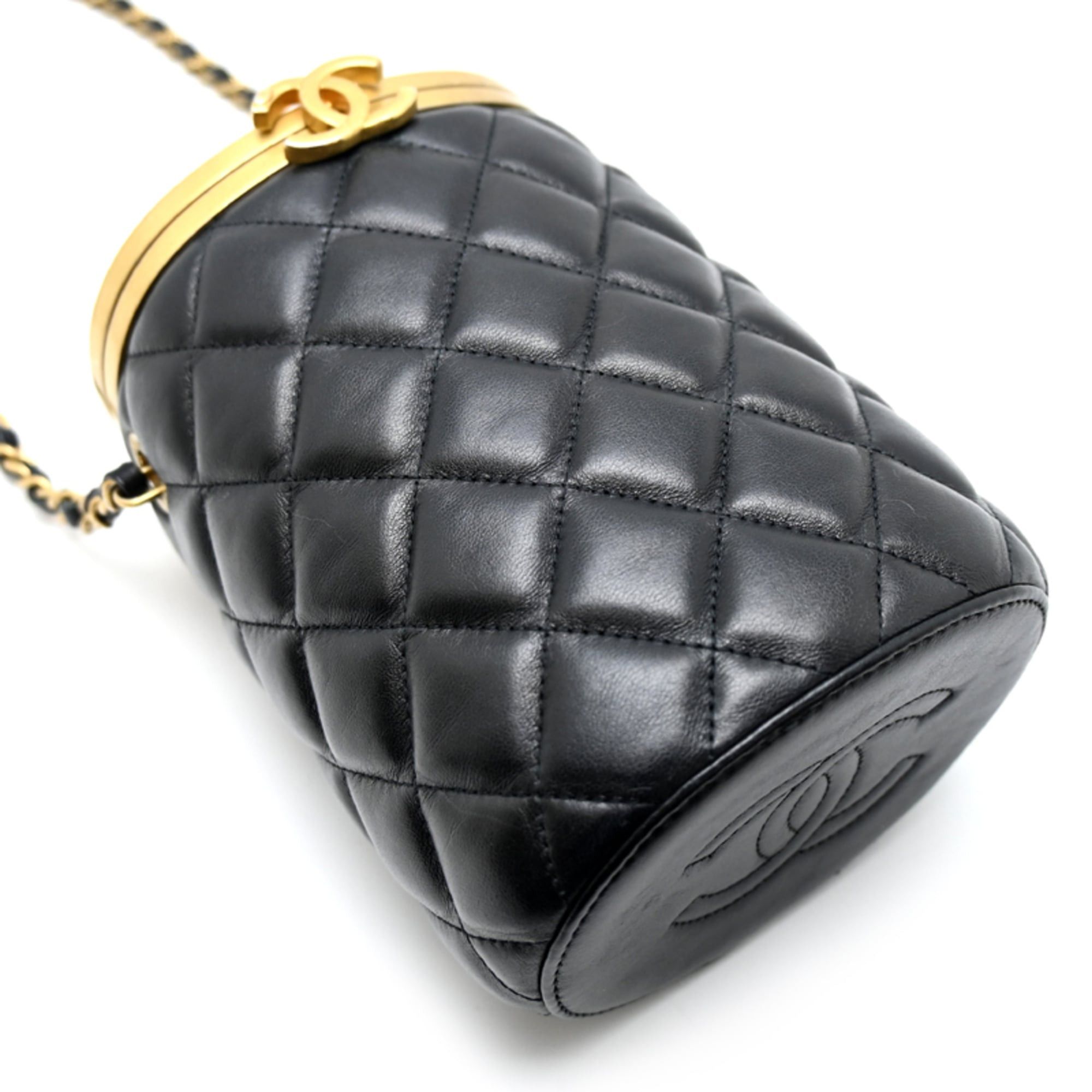 Chanel Chanel Vanity Women's Shoulder Bag AS2640 Lambskin Black Size ONE SIZE - 3 Thumbnail