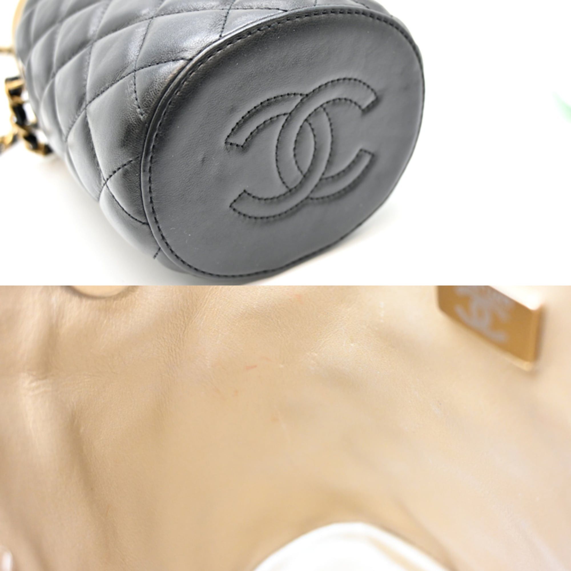 Chanel Chanel Vanity Women's Shoulder Bag AS2640 Lambskin Black Size ONE SIZE - 7 Thumbnail