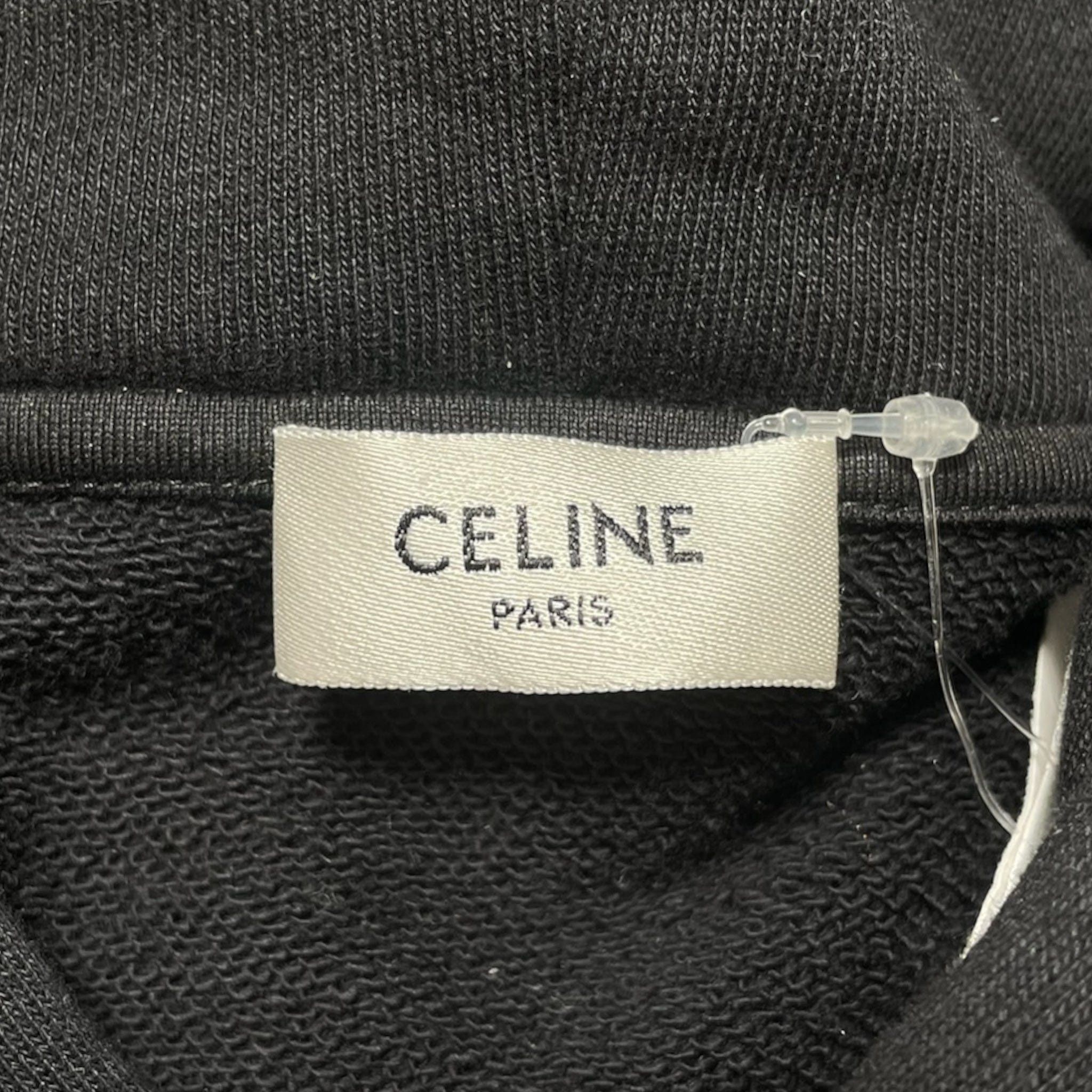 Celine x Paisley Verse Untitled 2017 Hooded Sweatshirt Black Size US L / EU 52-54 / 3 - 5 Thumbnail