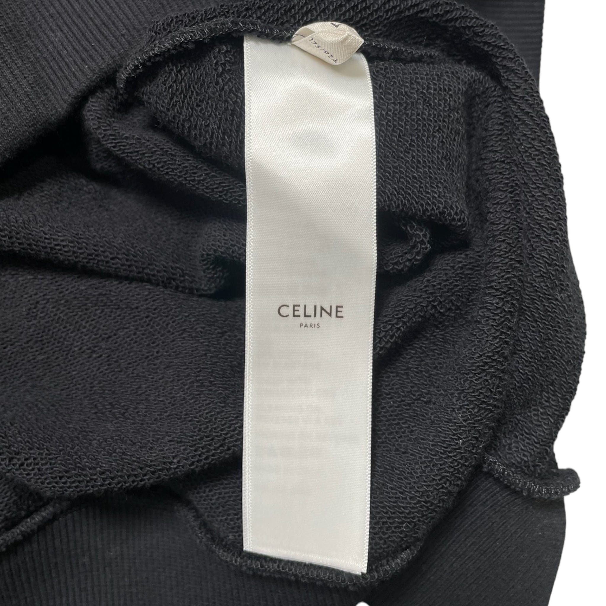 Celine x Paisley Verse Untitled 2017 Hooded Sweatshirt Black Size US L / EU 52-54 / 3 - 6 Thumbnail