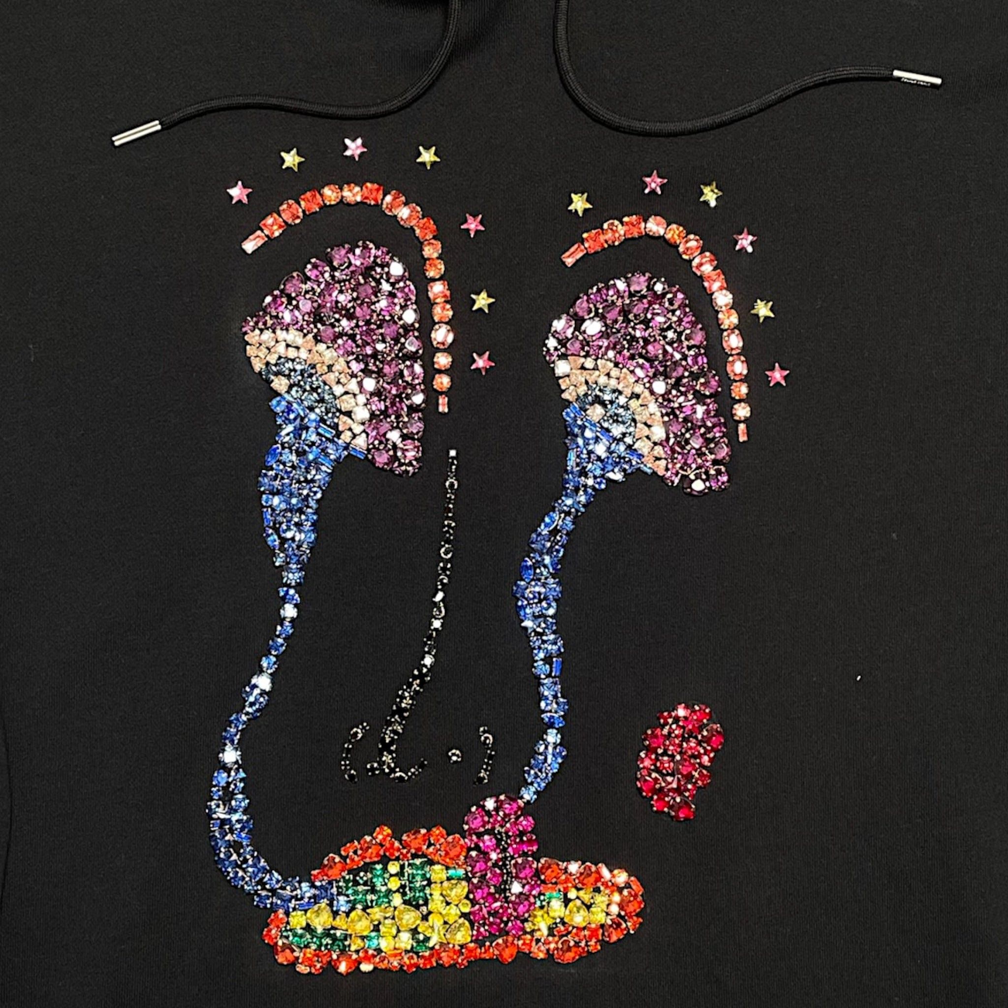 Celine x Paisley Verse Untitled 2017 Hooded Sweatshirt Black Size US L / EU 52-54 / 3 - 3 Thumbnail