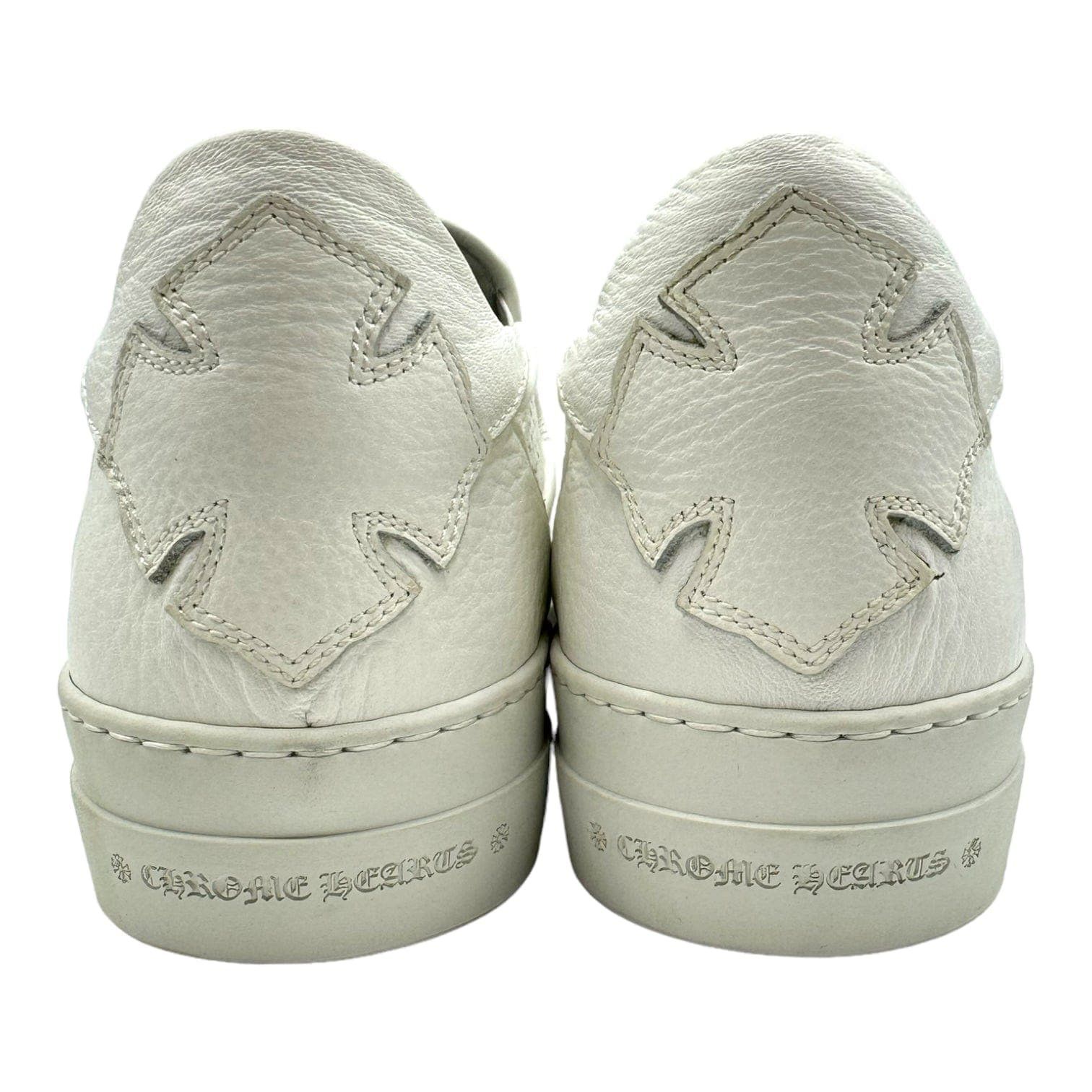 Chrome Hearts Slip On Leather Sneaker White (.925 Silver) Size US 8 / EU 41 - 6 Thumbnail