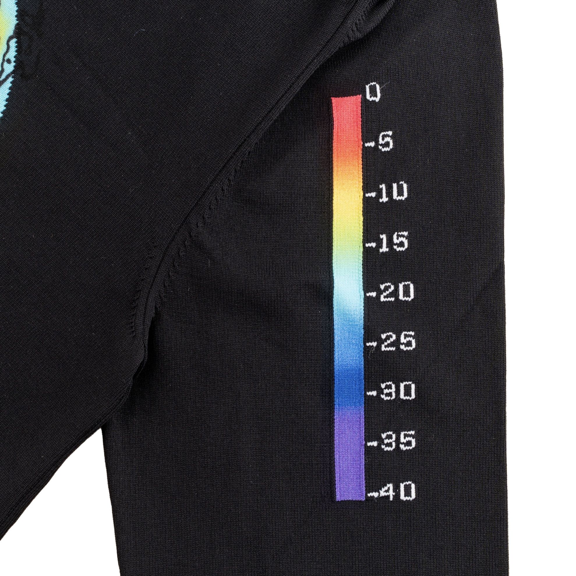 Louis Vuitton Printed Intarsia Globe Mock Neck Sweater Black Size US XL / EU 56 / 4 - 4 Thumbnail