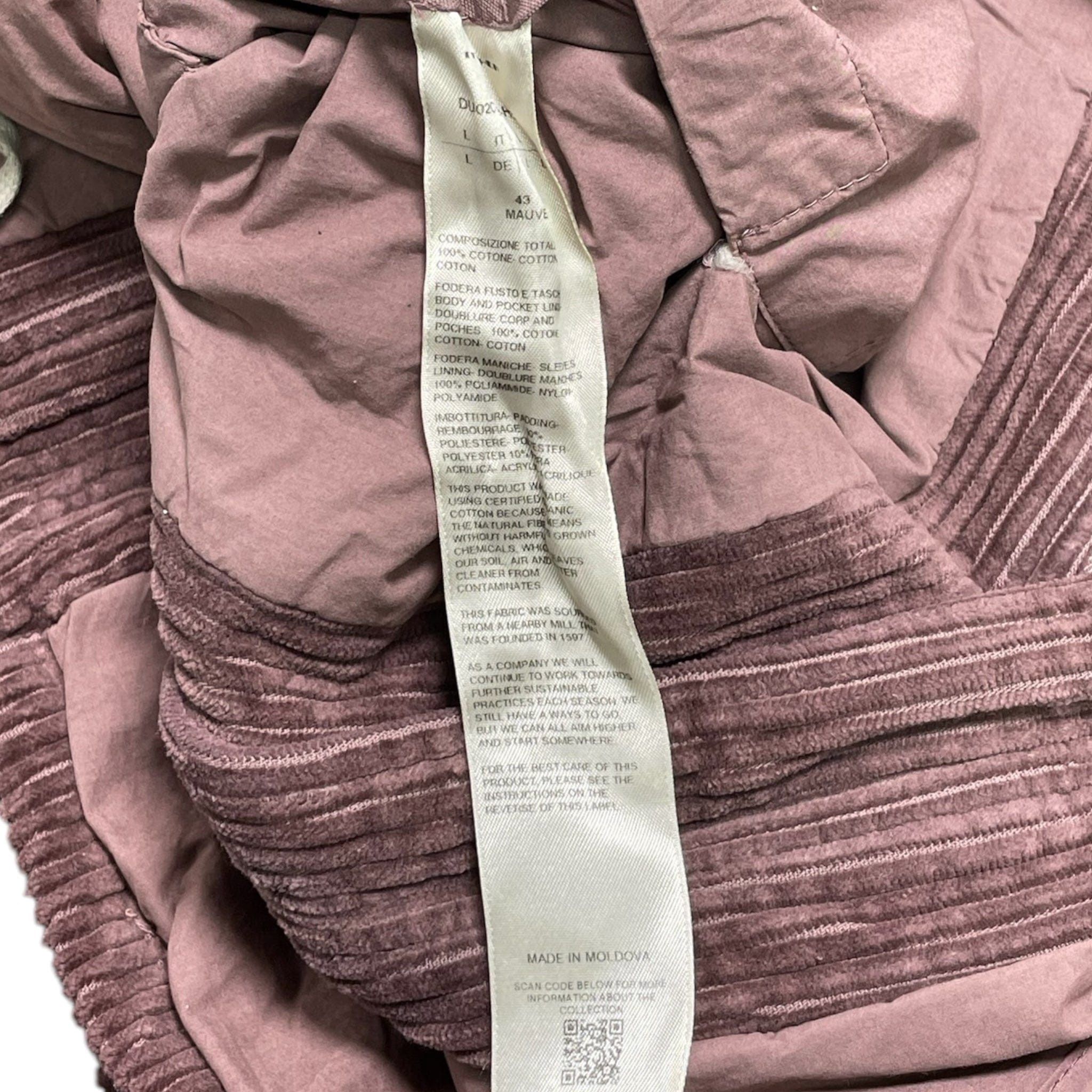 Rick Owens DRKSHDW Zip Up Jacket Mauve Size US L / EU 52-54 / 3 - 5 Thumbnail