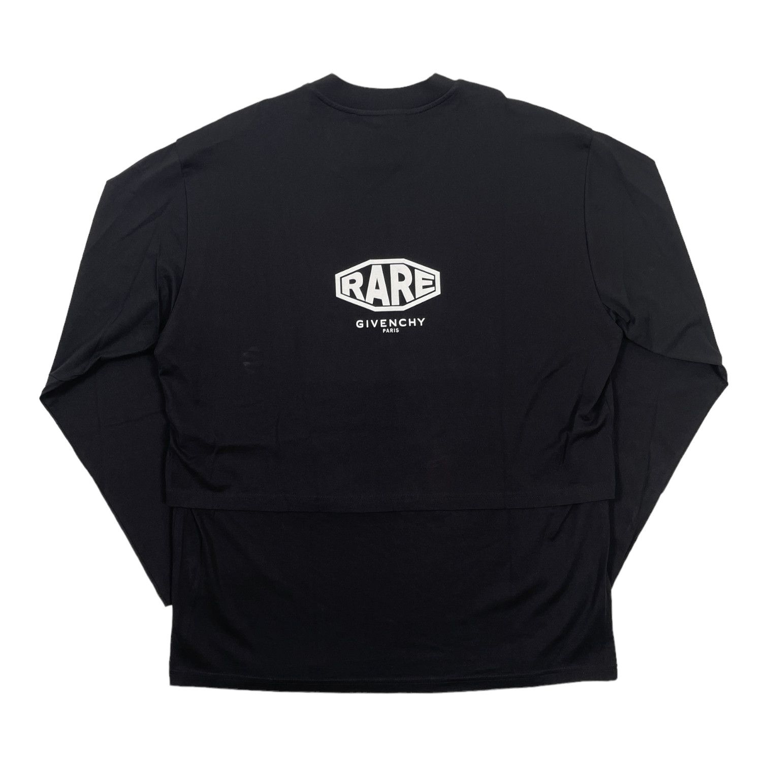 Givenchy Rare Long Sleeve Short Sleeve Tee Shirt Shirt Black Size US M / EU 48-50 / 2 - 2 Thumbnail