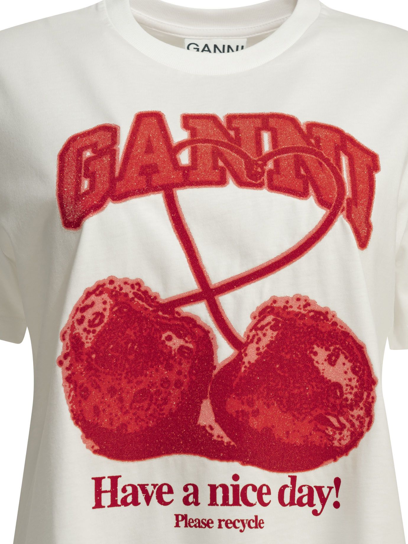 Ganni Ganni Cherries Crewneck T-Shirt tag size S Women - USA Duties Paid Size S / US 4 / IT 40 - 3 Thumbnail