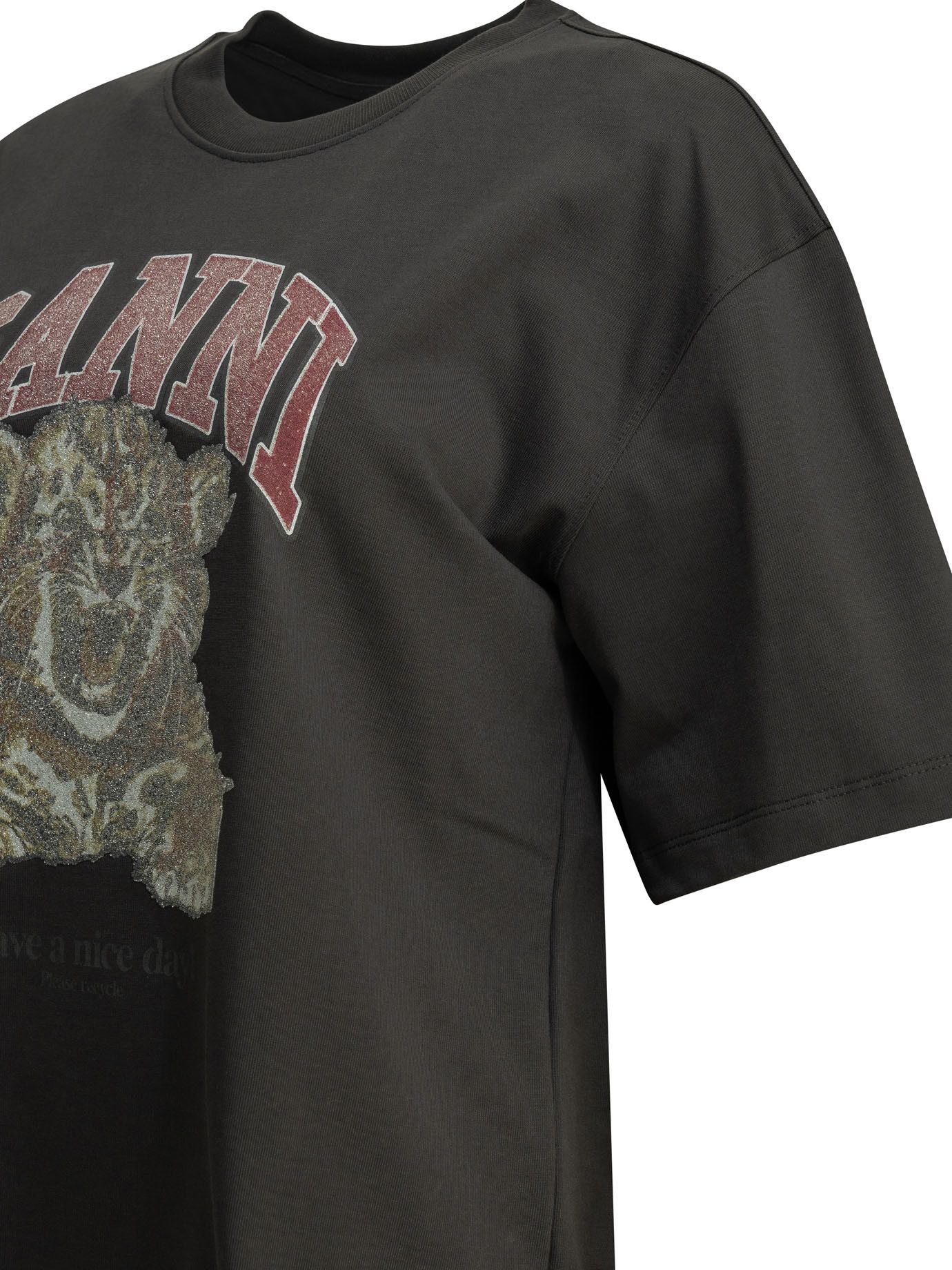 Ganni Ganni Baby Tiger Crewneck T-Shirt tag size M Women - USA Duties Paid Size M / US 6-8 / IT 42-44 - 4 Thumbnail