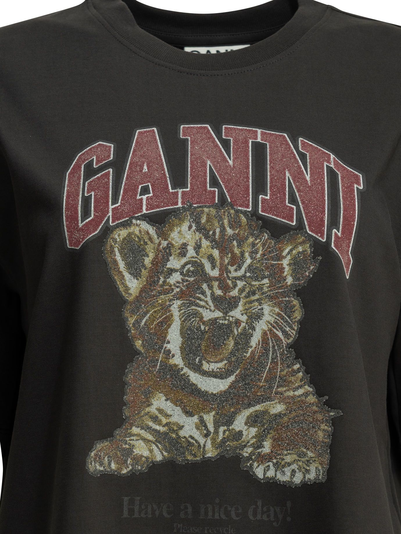 Ganni Ganni Baby Tiger Crewneck T-Shirt tag size M Women - USA Duties Paid Size M / US 6-8 / IT 42-44 - 3 Thumbnail