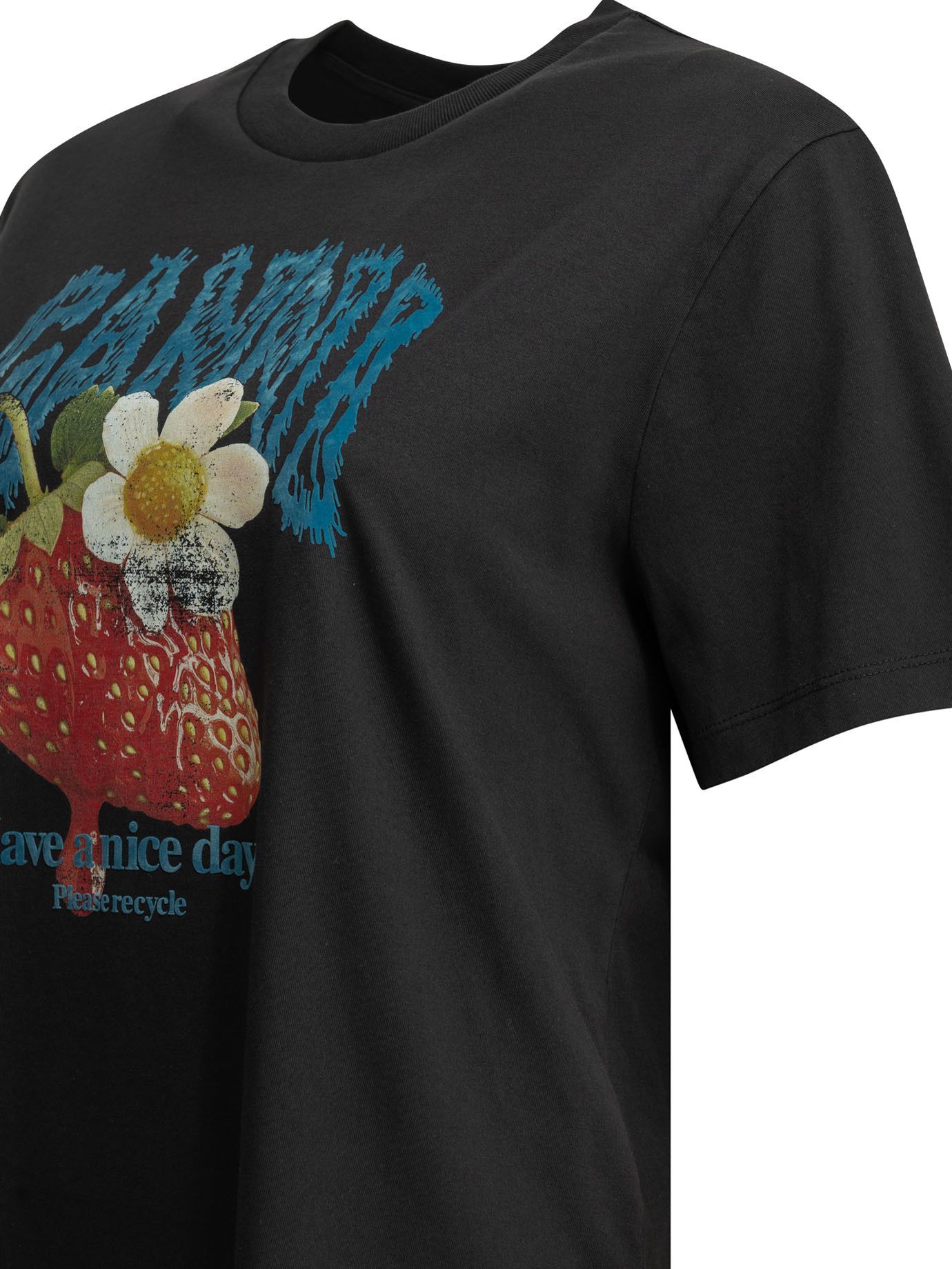Ganni Ganni Strawberry Crew-Neck T-Shirt tag size L Women - USA Duties Paid Size L / US 10 / IT 46 - 4 Thumbnail