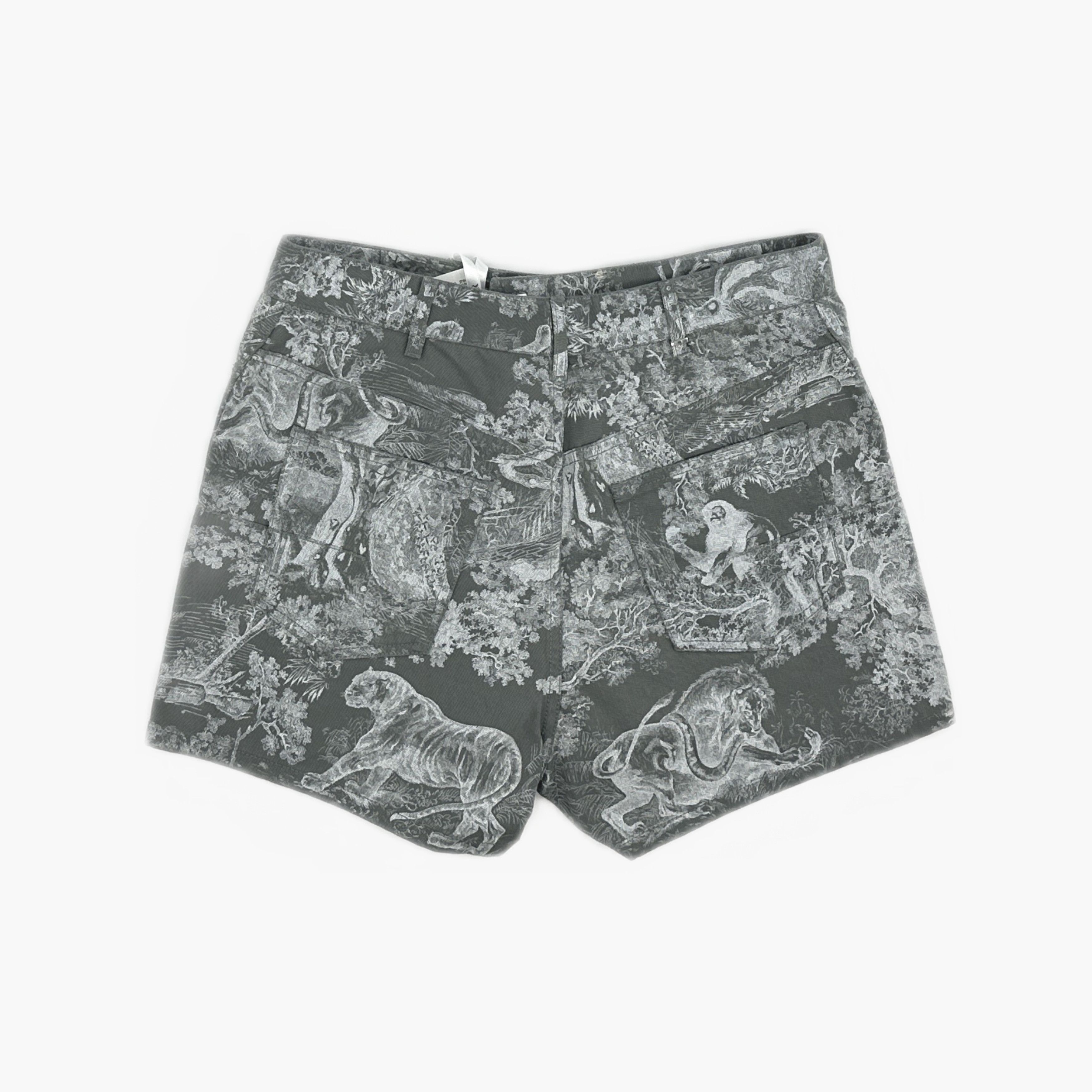 Dior Dior Animal Print Shorts Size 40 Size 28" / US 6 / IT 42 - 2 Thumbnail