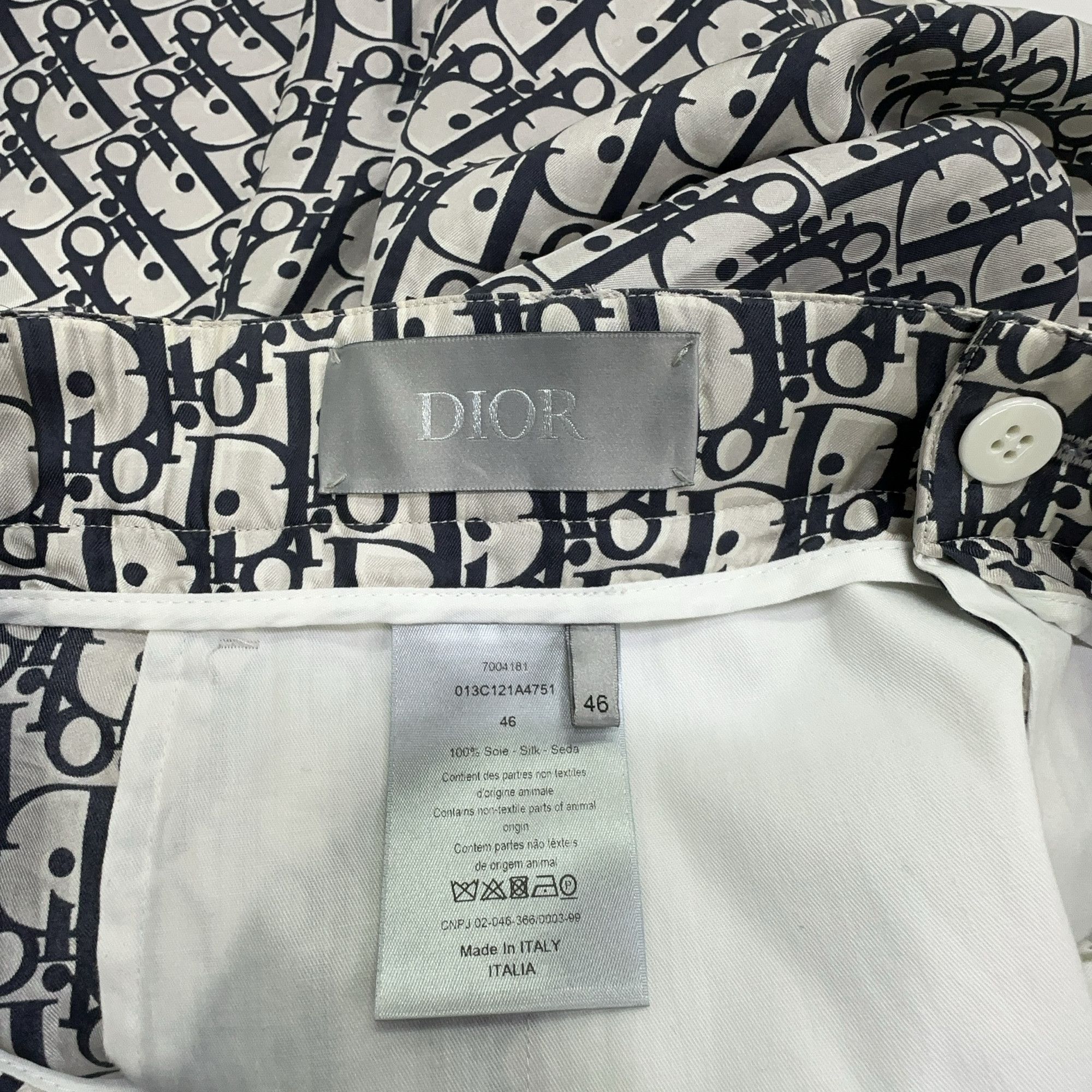Dior Dior Oblique Silk Shorts Size 46 Size US 30 / EU 46 - 3 Thumbnail