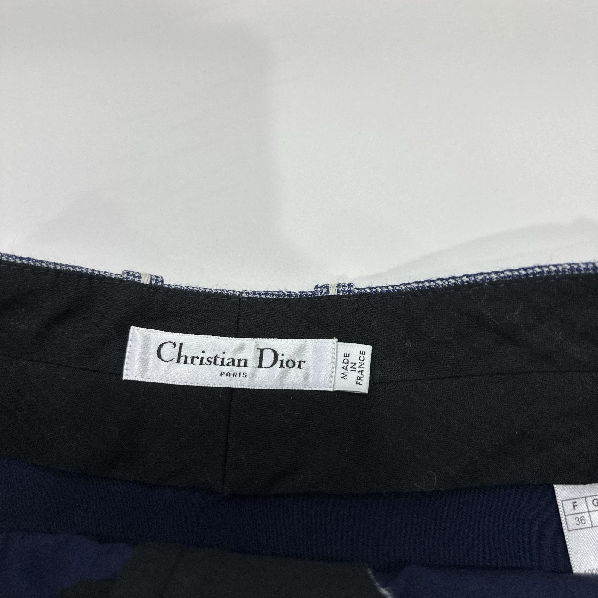 Dior Dior Striped Virgin Wool Shorts Size FR 36 Size 26" / US 2 / IT 38 - 3 Thumbnail