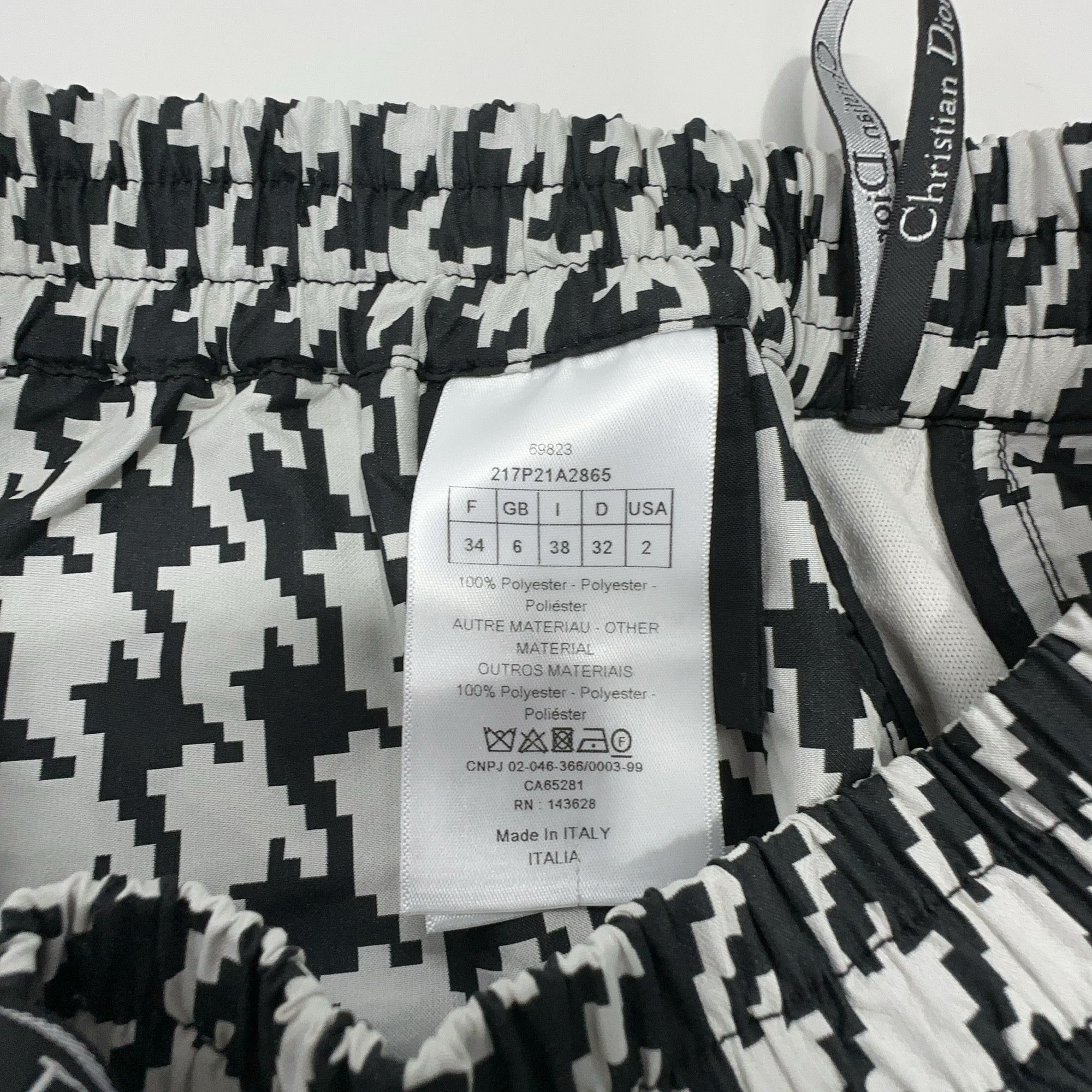 Dior Dior Houndstooth Logo Shorts Size 34 Size 25" / US 0 / IT 36 - 3 Thumbnail