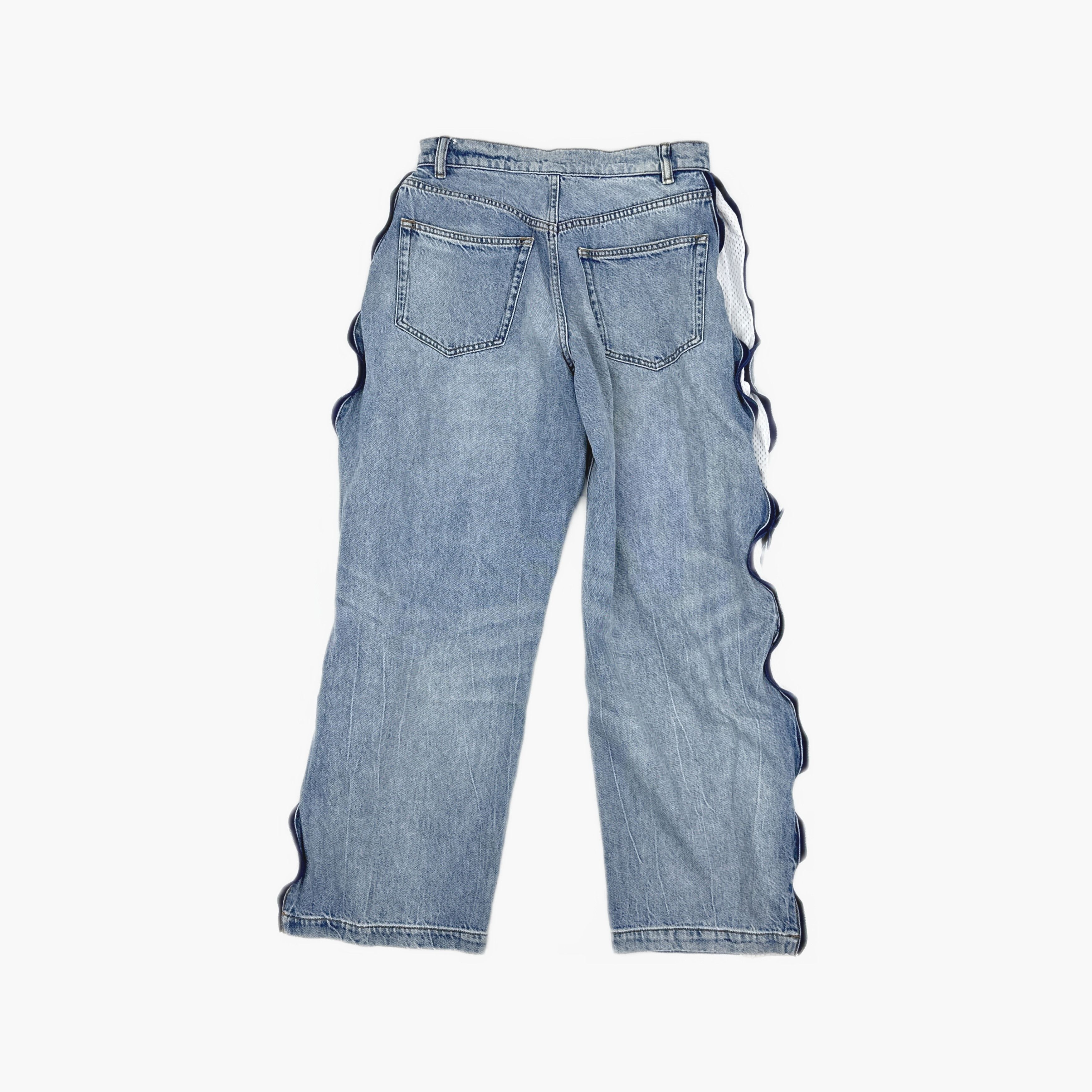 Alexander Wang Alexander Wang Side-Zip Mesh Panel Jeans 23 Size 23" - 2 Thumbnail