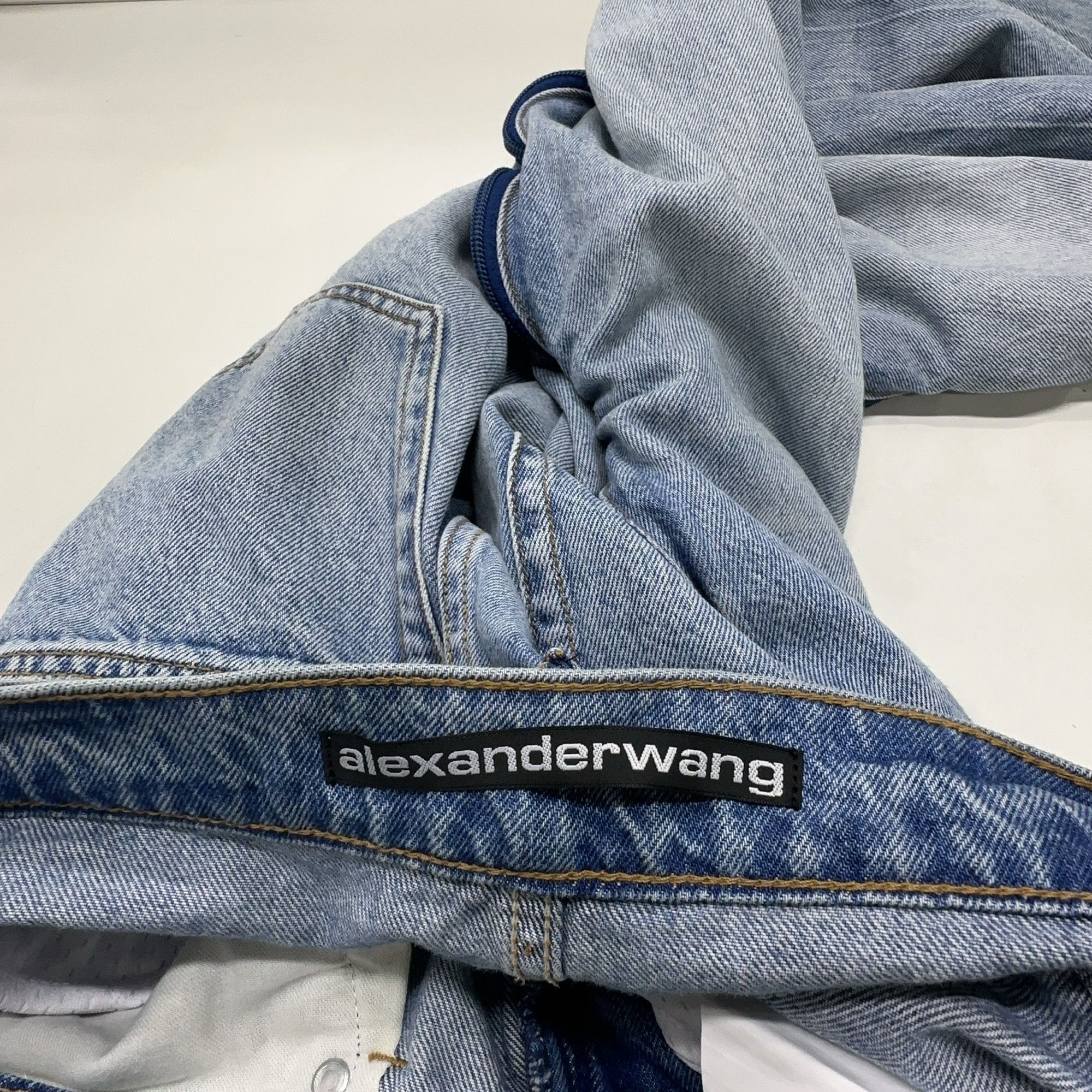 Alexander Wang Alexander Wang Side-Zip Mesh Panel Jeans 23 Size 23" - 5 Thumbnail