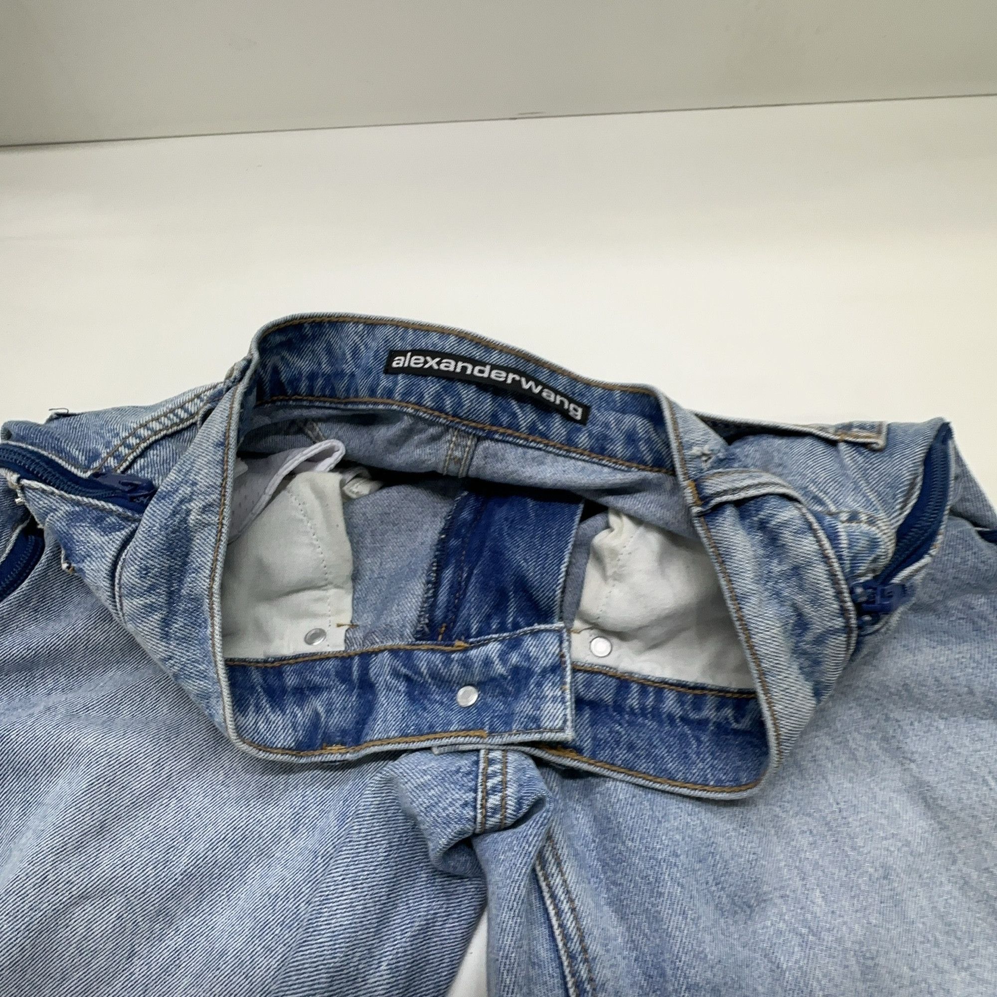 Alexander Wang Alexander Wang Side-Zip Mesh Panel Jeans 23 Size 23" - 7 Thumbnail