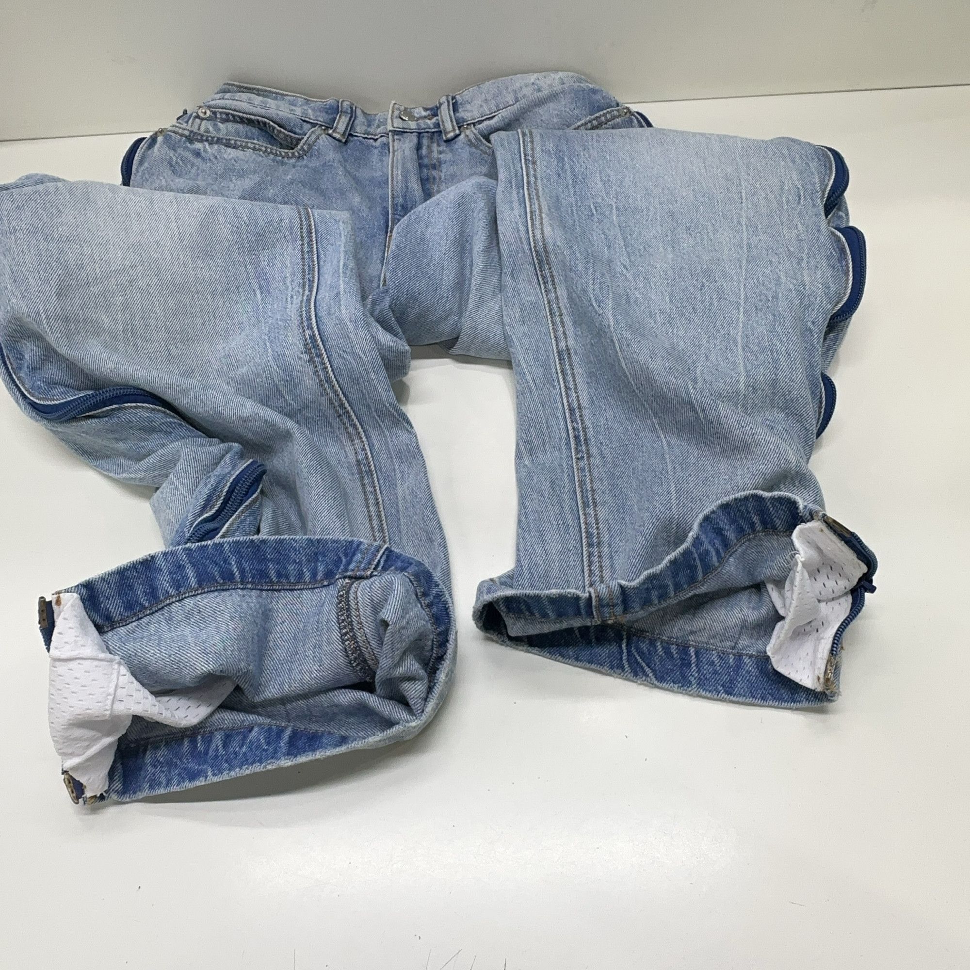 Alexander Wang Alexander Wang Side-Zip Mesh Panel Jeans 23 Size 23" - 10 Thumbnail