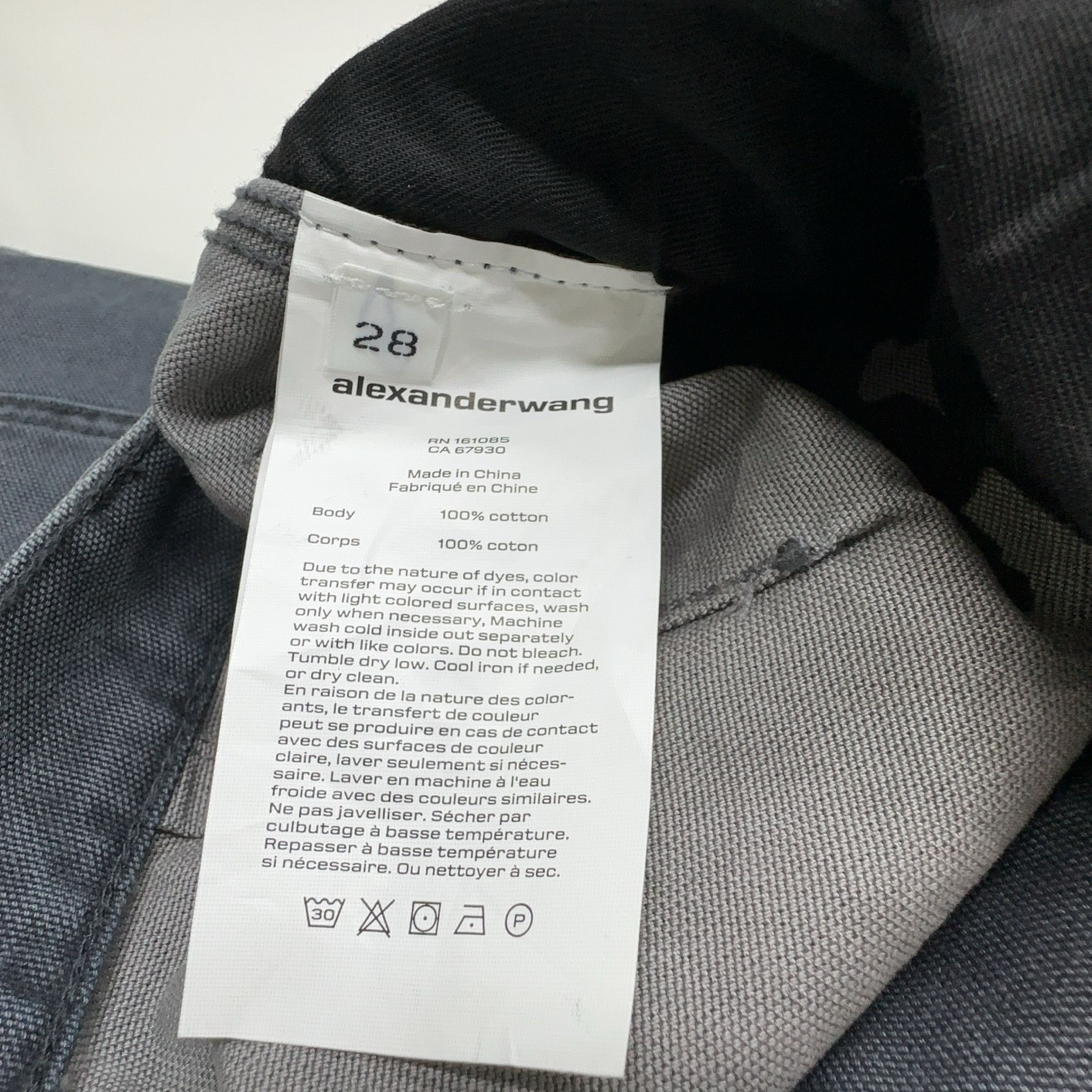 Alexander Wang Alexander Wang Washed Grey Jeans Size 28 Size 28" / US 6 / IT 42 - 5 Thumbnail