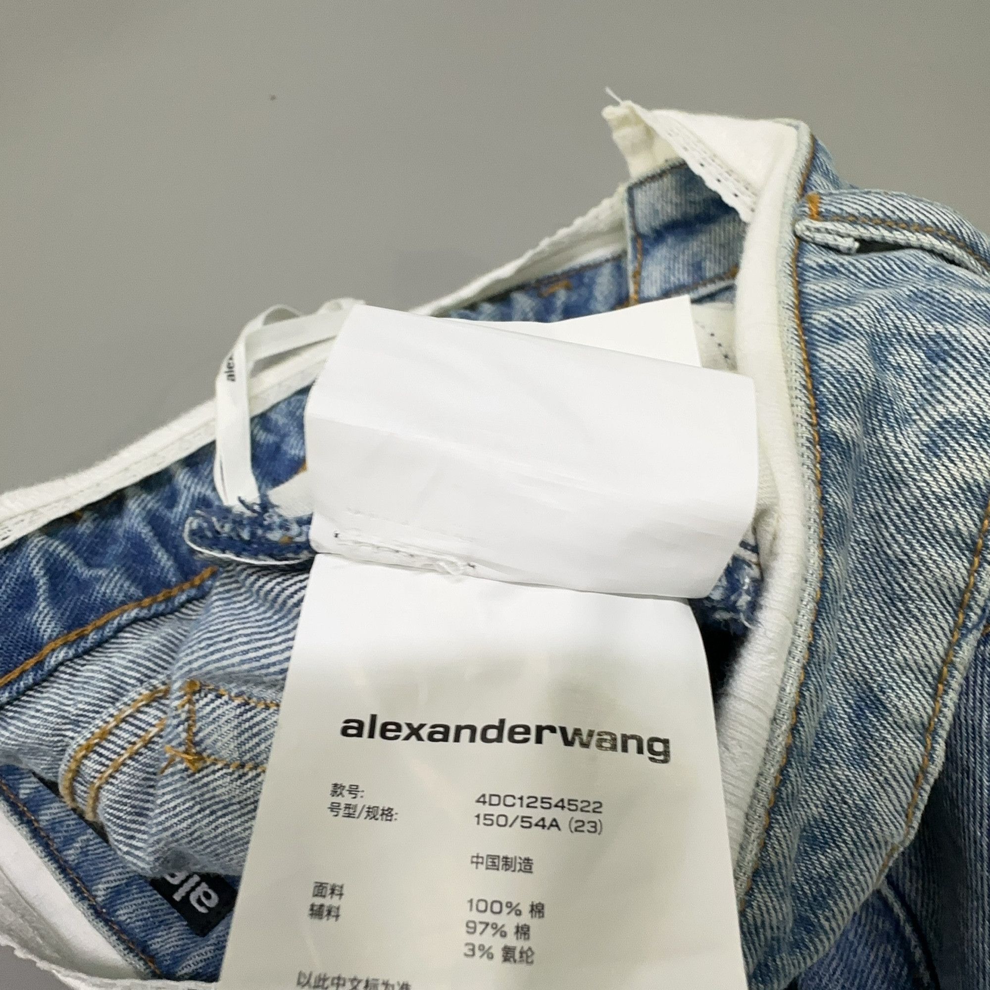 Alexander Wang Alexander Wang Blue Denim Jeans Size 23 Size 23" - 5 Thumbnail