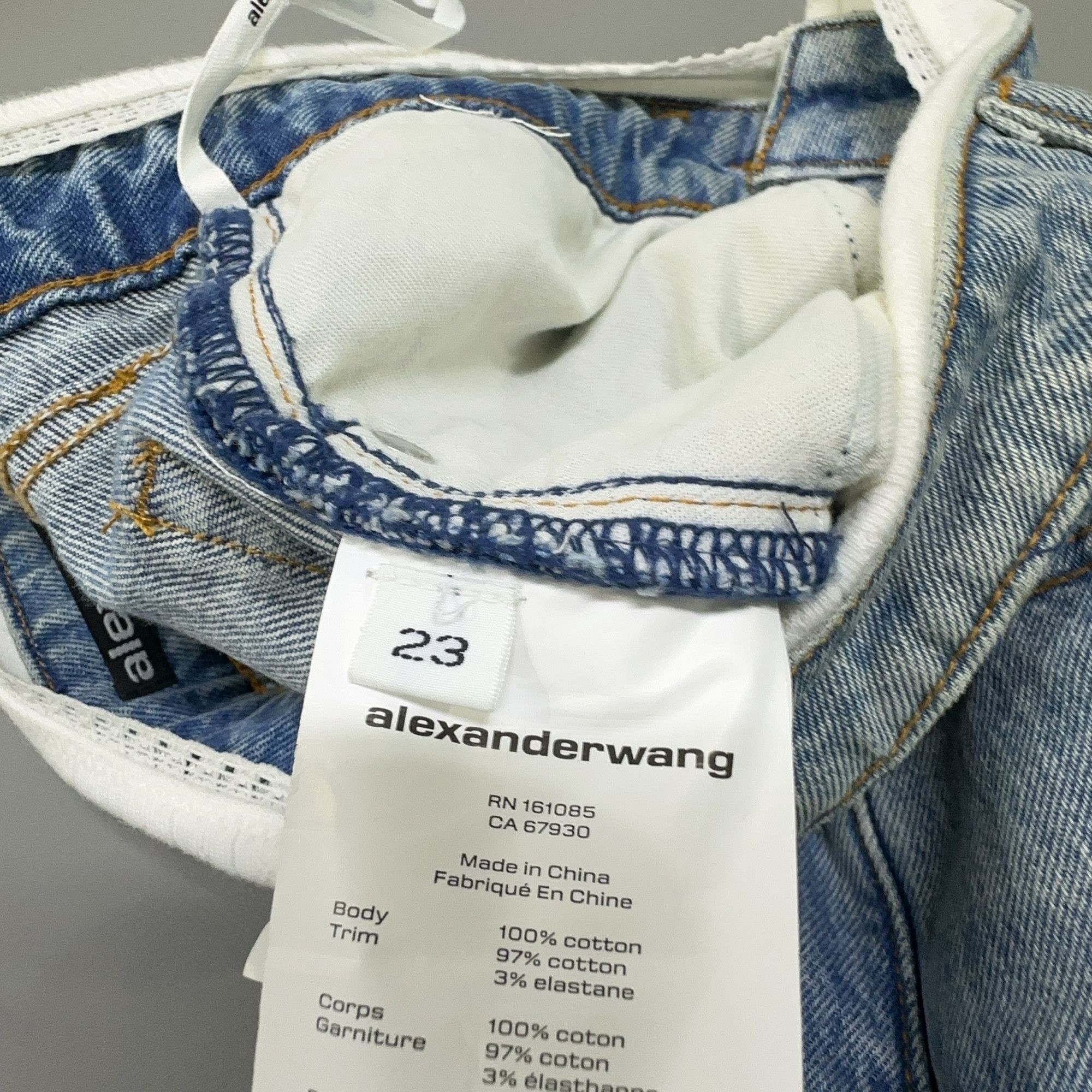 Alexander Wang Alexander Wang Blue Denim Jeans Size 23 Size 23" - 4 Thumbnail