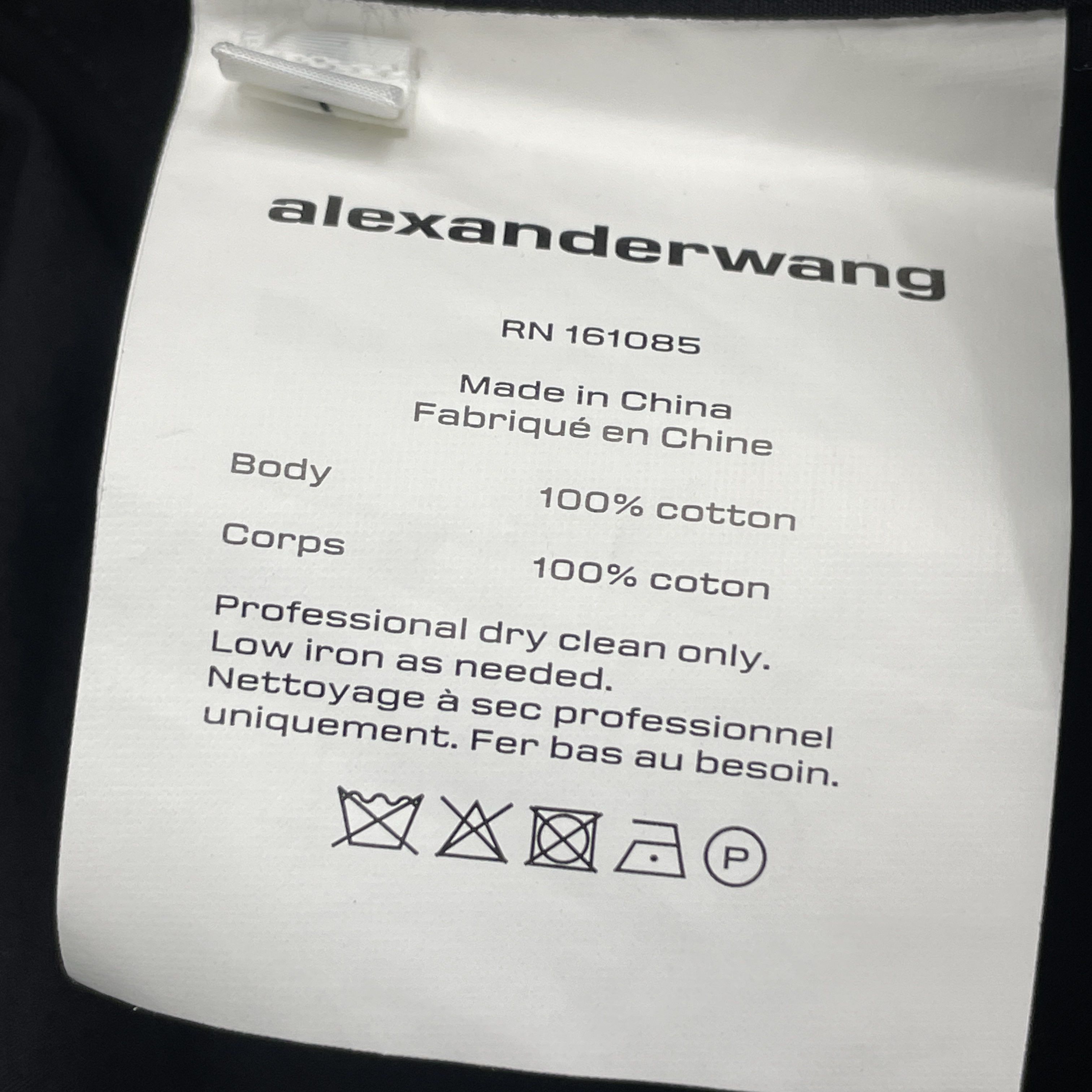Alexander Wang Alexander Wang Black Button Up Mini Dress Size 2 Size XS / US 0-2 / IT 36-38 - 4 Thumbnail