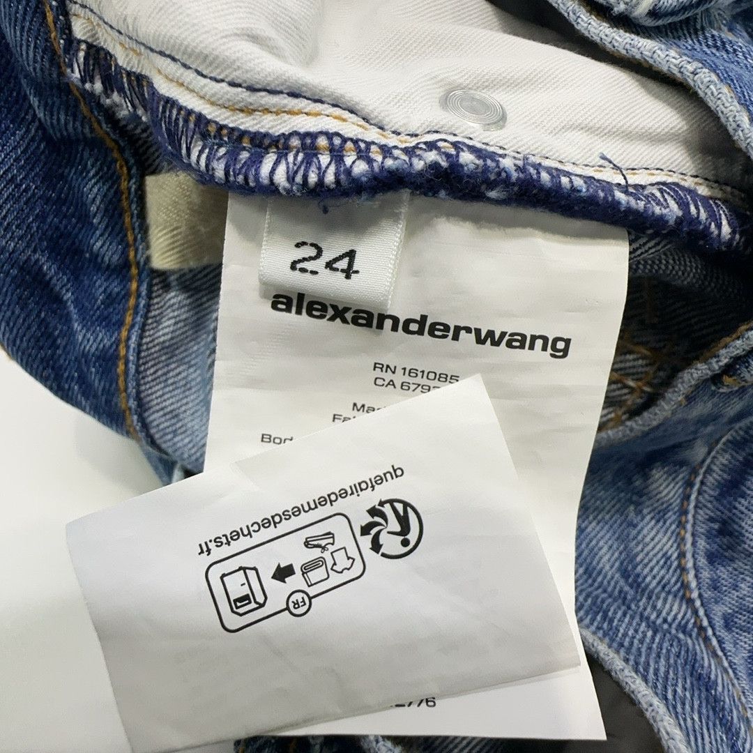 Alexander Wang Alexander Wang Marbled Denim Mini Skirt Size 24 Size 24" / US 00 / IT 34 - 4 Thumbnail