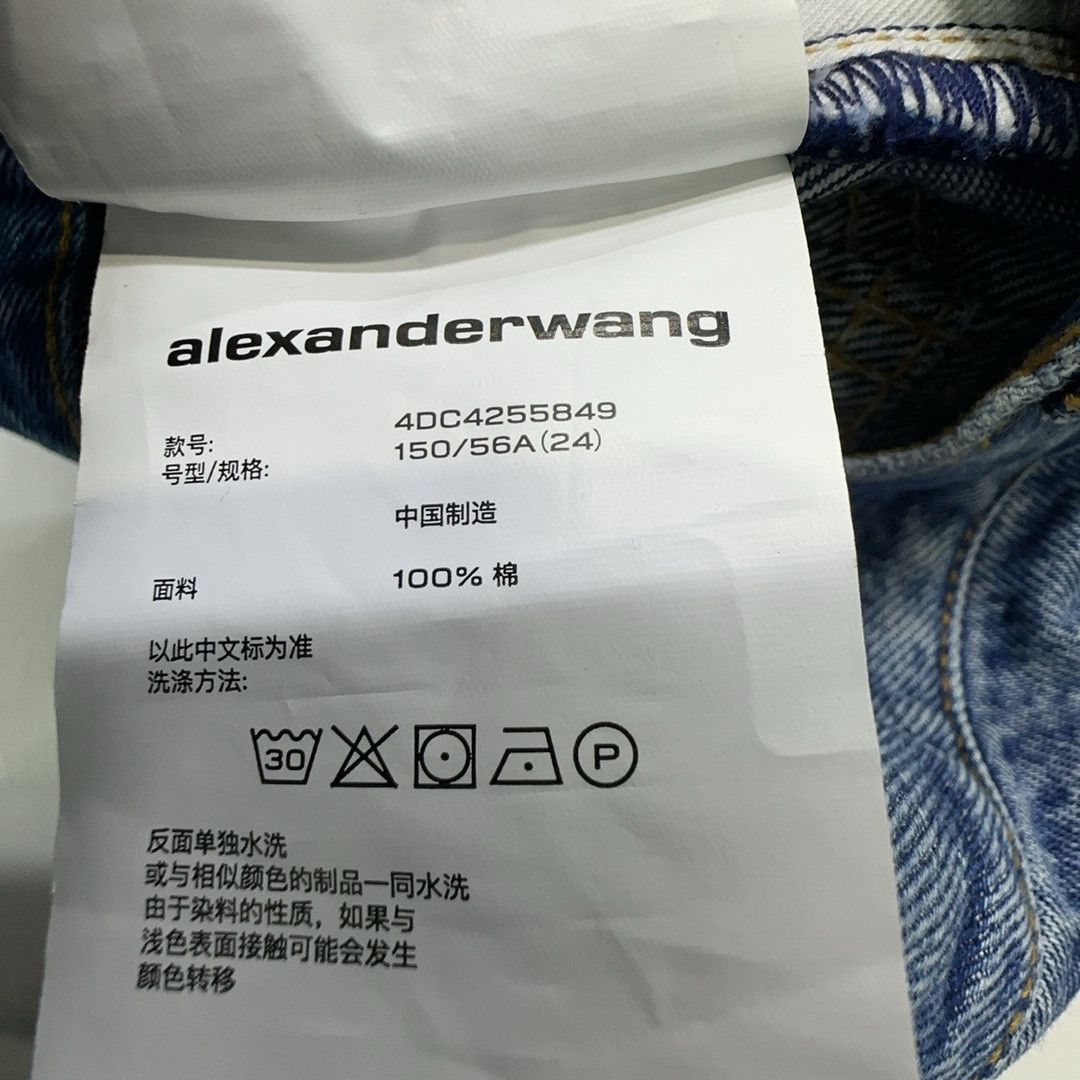 Alexander Wang Alexander Wang Marbled Denim Mini Skirt Size 24 Size 24" / US 00 / IT 34 - 3 Thumbnail