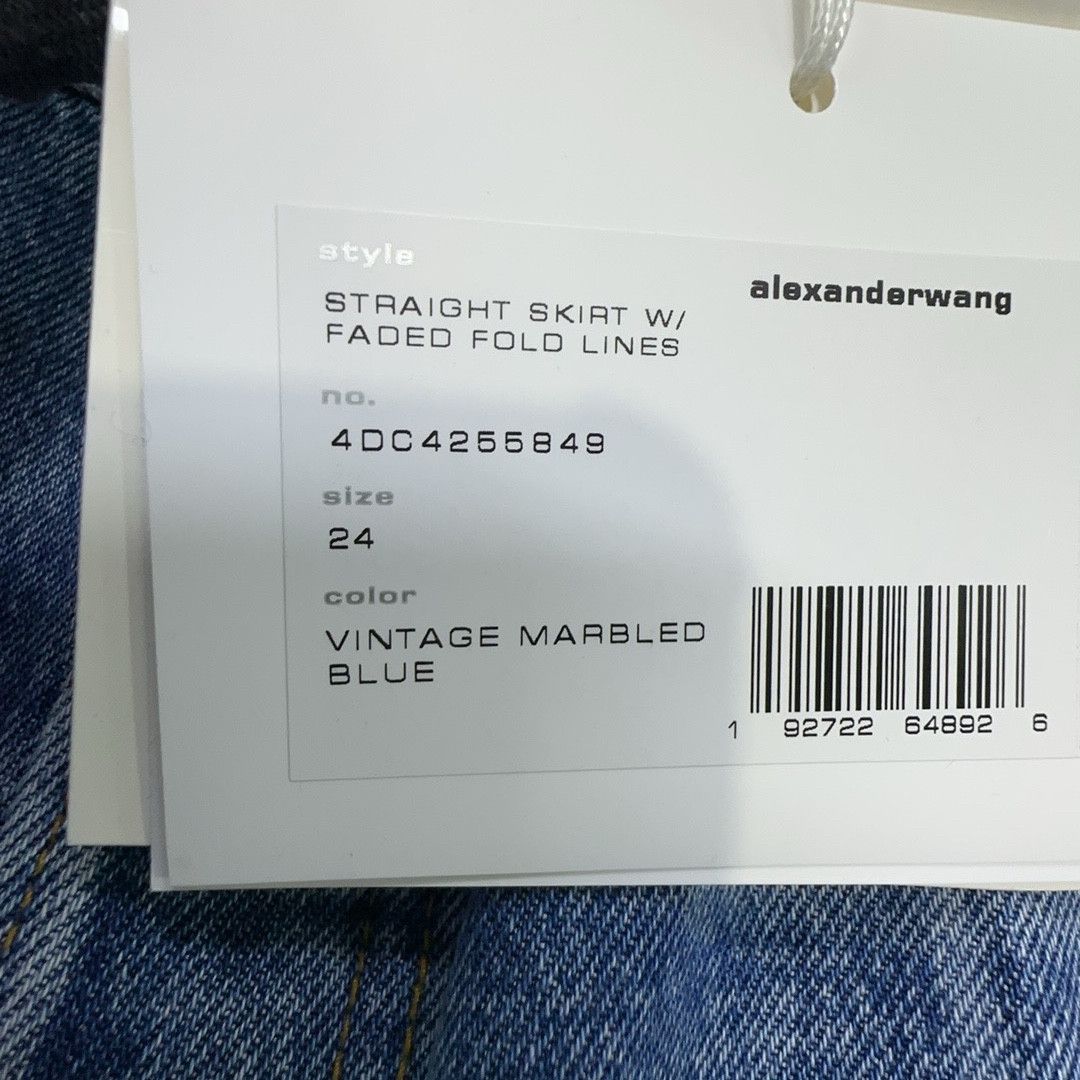 Alexander Wang Alexander Wang Marbled Denim Mini Skirt Size 24 Size 24" / US 00 / IT 34 - 6 Thumbnail