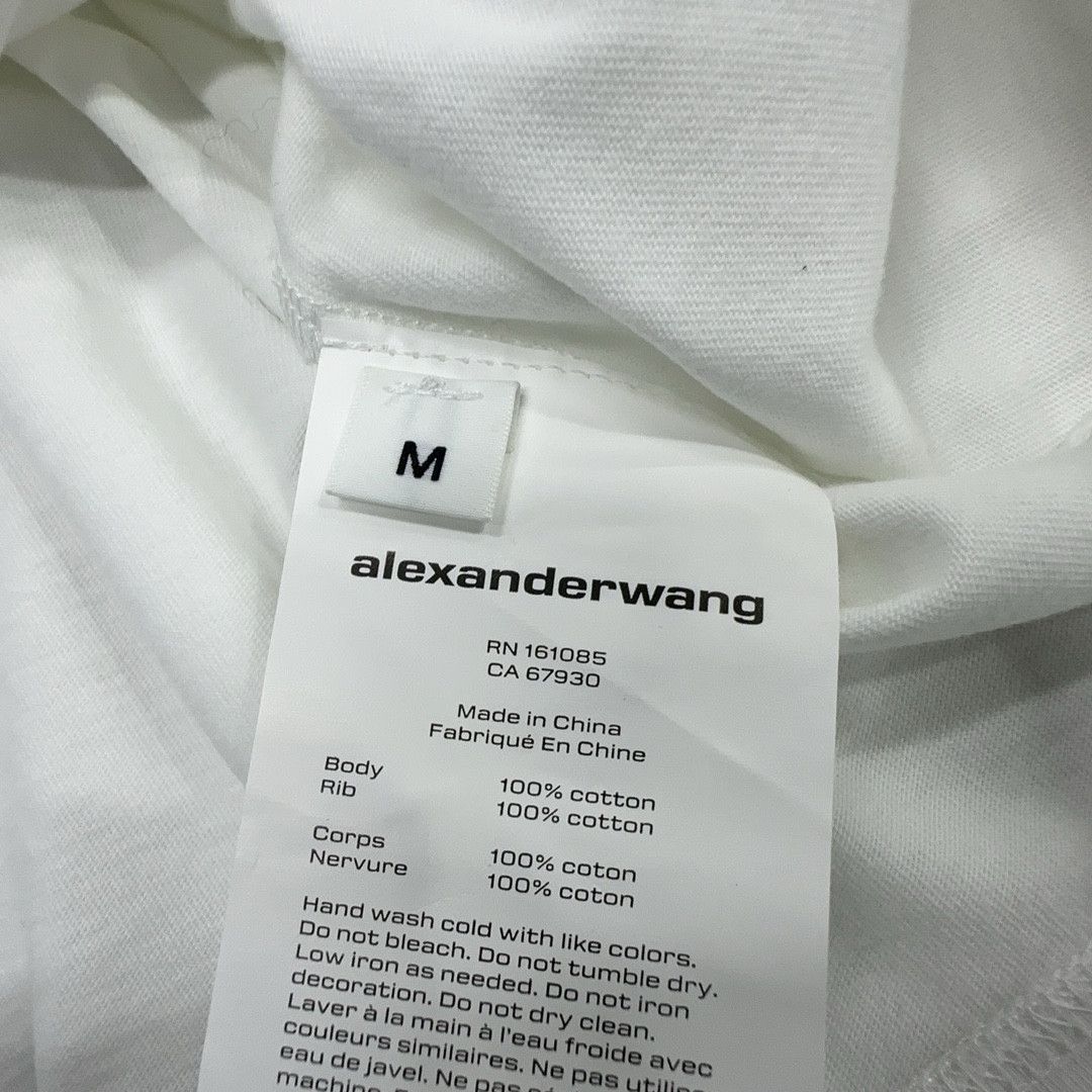 Alexander Wang Alexander Wang Logo T-Shirt White Size M Size US M / EU 48-50 / 2 - 4 Thumbnail