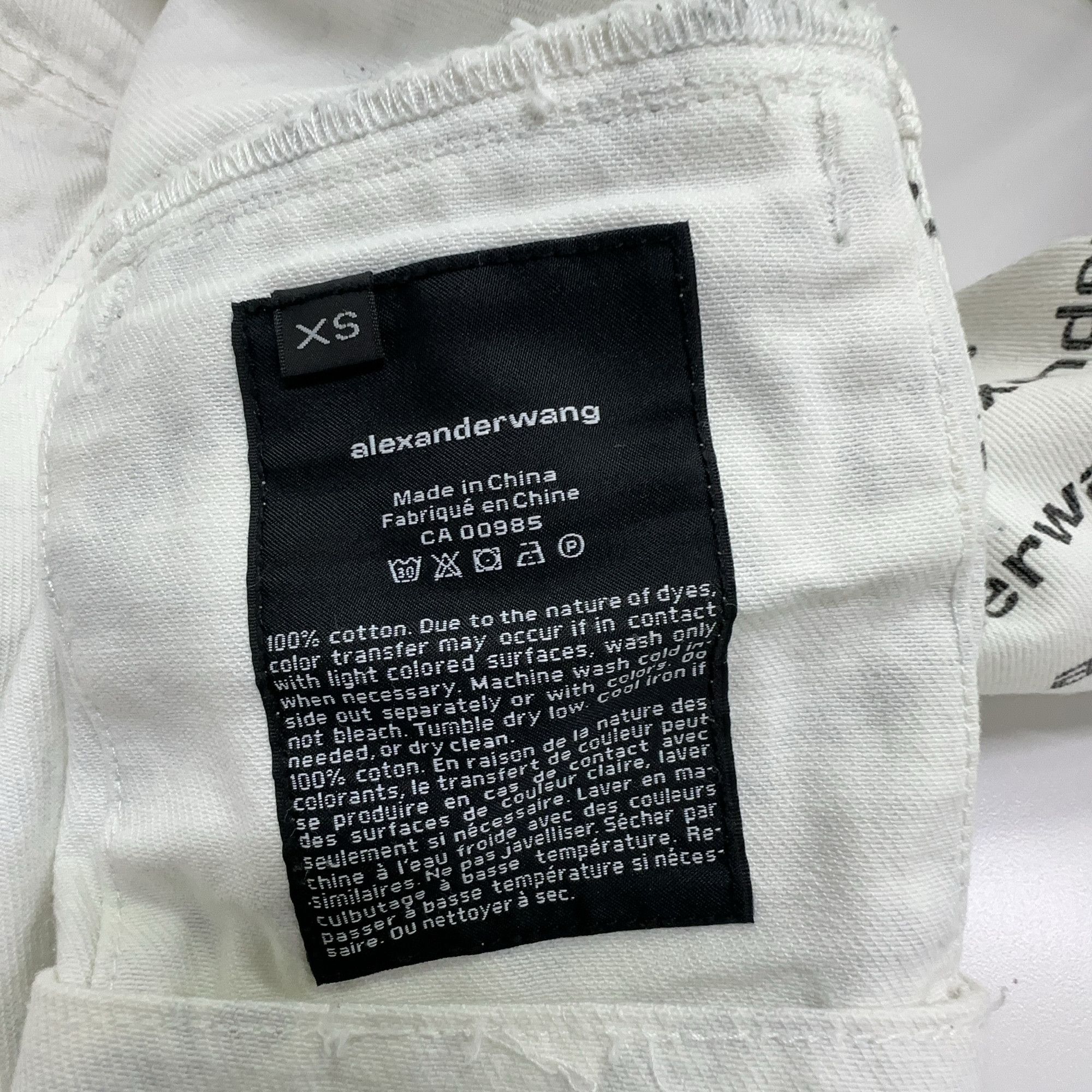 Alexander Wang Alexander Wang All-Over Logo Denim Jacket Size XS Size XS / US 0-2 / IT 36-38 - 3 Thumbnail