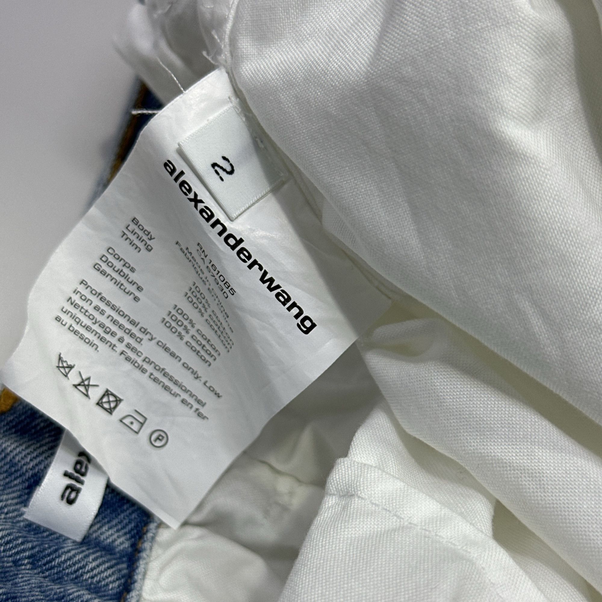 Alexander Wang Alexander Wang Contrast Denim Waist Shorts Size 2 Size 26" / US 2 / IT 38 - 4 Thumbnail