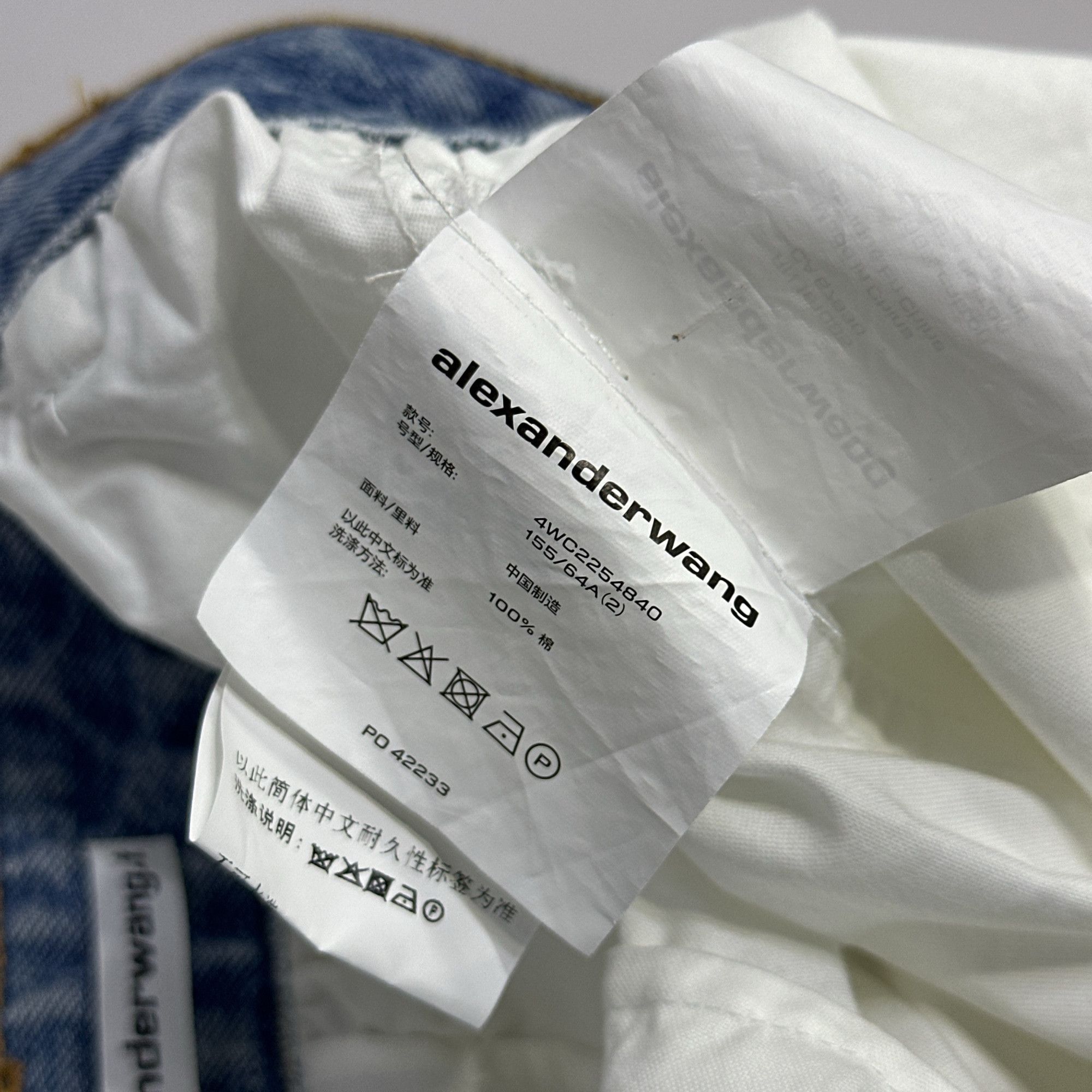 Alexander Wang Alexander Wang Contrast Denim Waist Shorts Size 2 Size 26" / US 2 / IT 38 - 3 Thumbnail