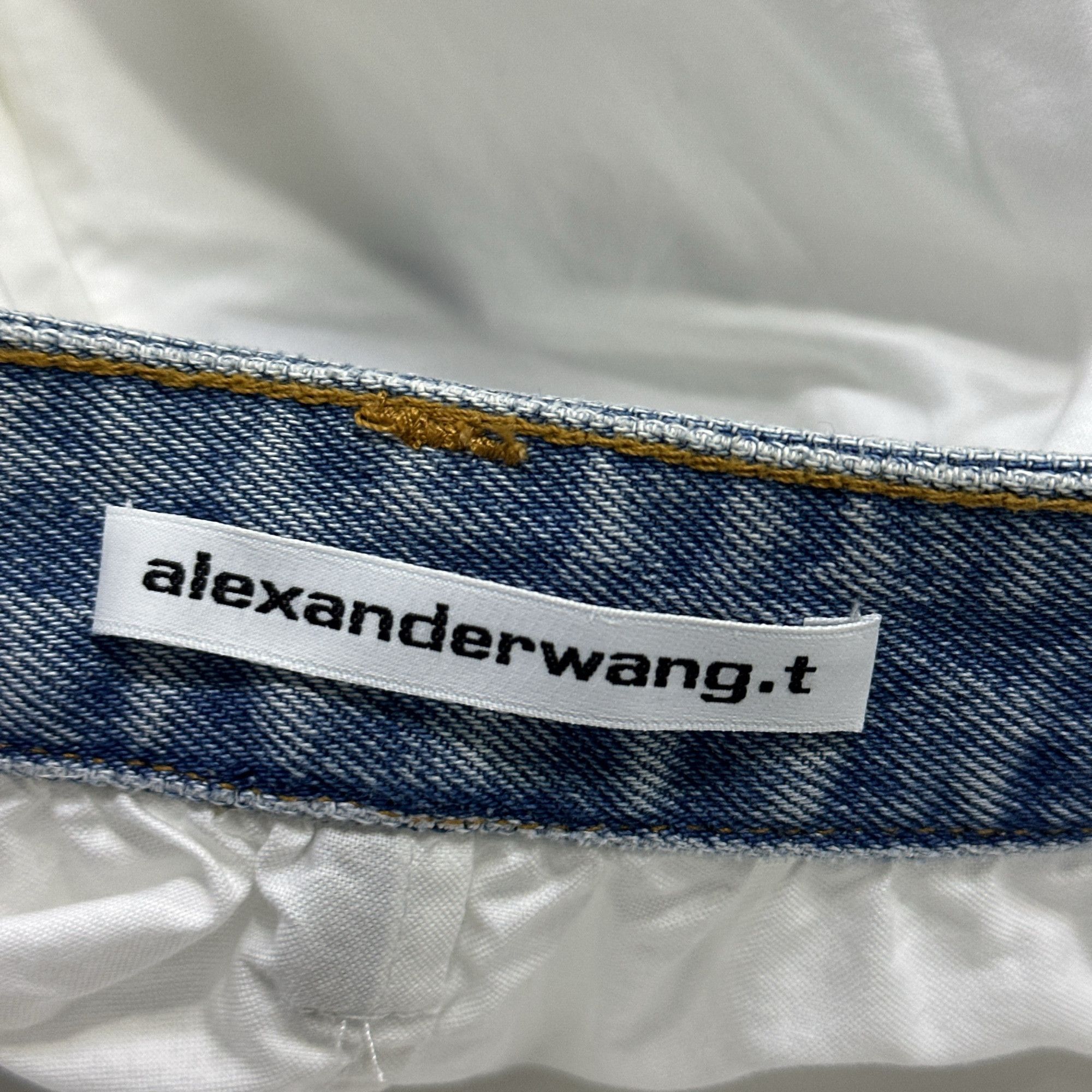 Alexander Wang Alexander Wang Contrast Denim Waist Shorts Size 2 Size 26" / US 2 / IT 38 - 5 Thumbnail