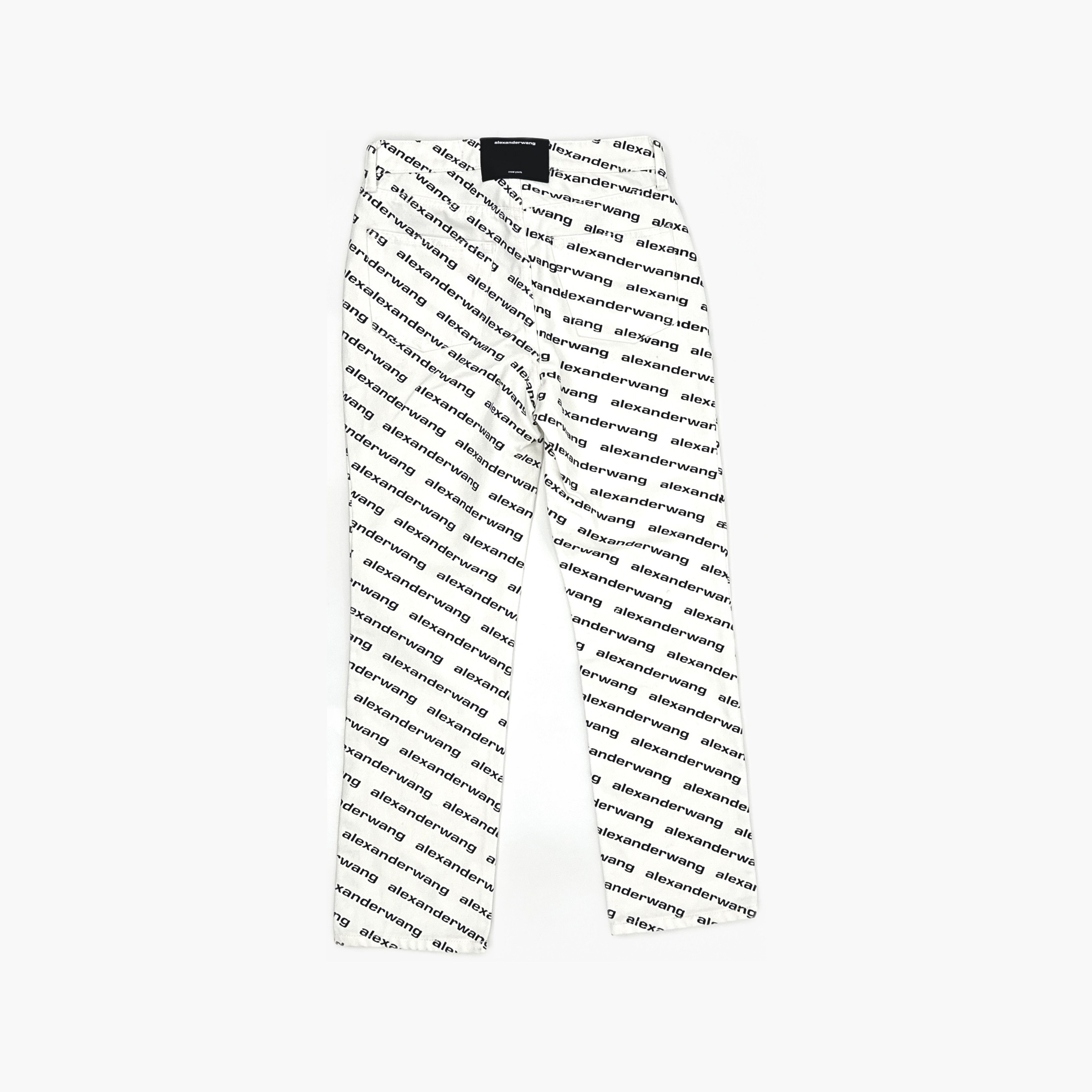 Alexander Wang Alexander Wang Logo Print High Rise Jeans Size 26 Size 26" / US 2 / IT 38 - 2 Thumbnail