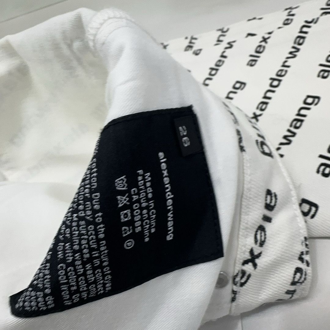 Alexander Wang Alexander Wang Logo Print High Rise Jeans Size 26 Size 26" / US 2 / IT 38 - 4 Thumbnail