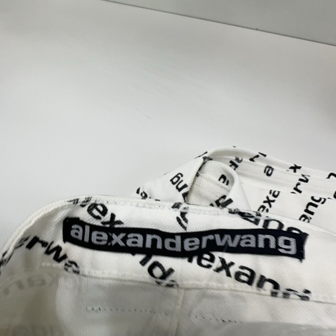 Alexander Wang Alexander Wang Logo Print High Rise Jeans Size 26 Size 26" / US 2 / IT 38 - 5 Thumbnail