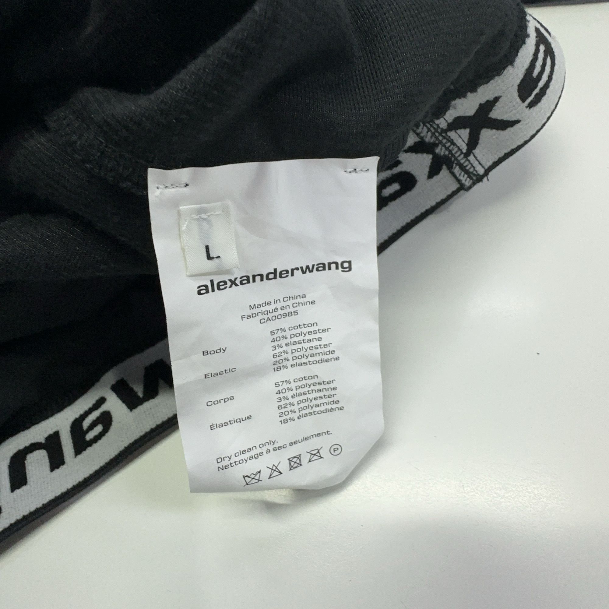 Alexander Wang Alexander Wang Logo Elastic Cropped Hoodie Size L Size L / US 10 / IT 46 - 5 Thumbnail