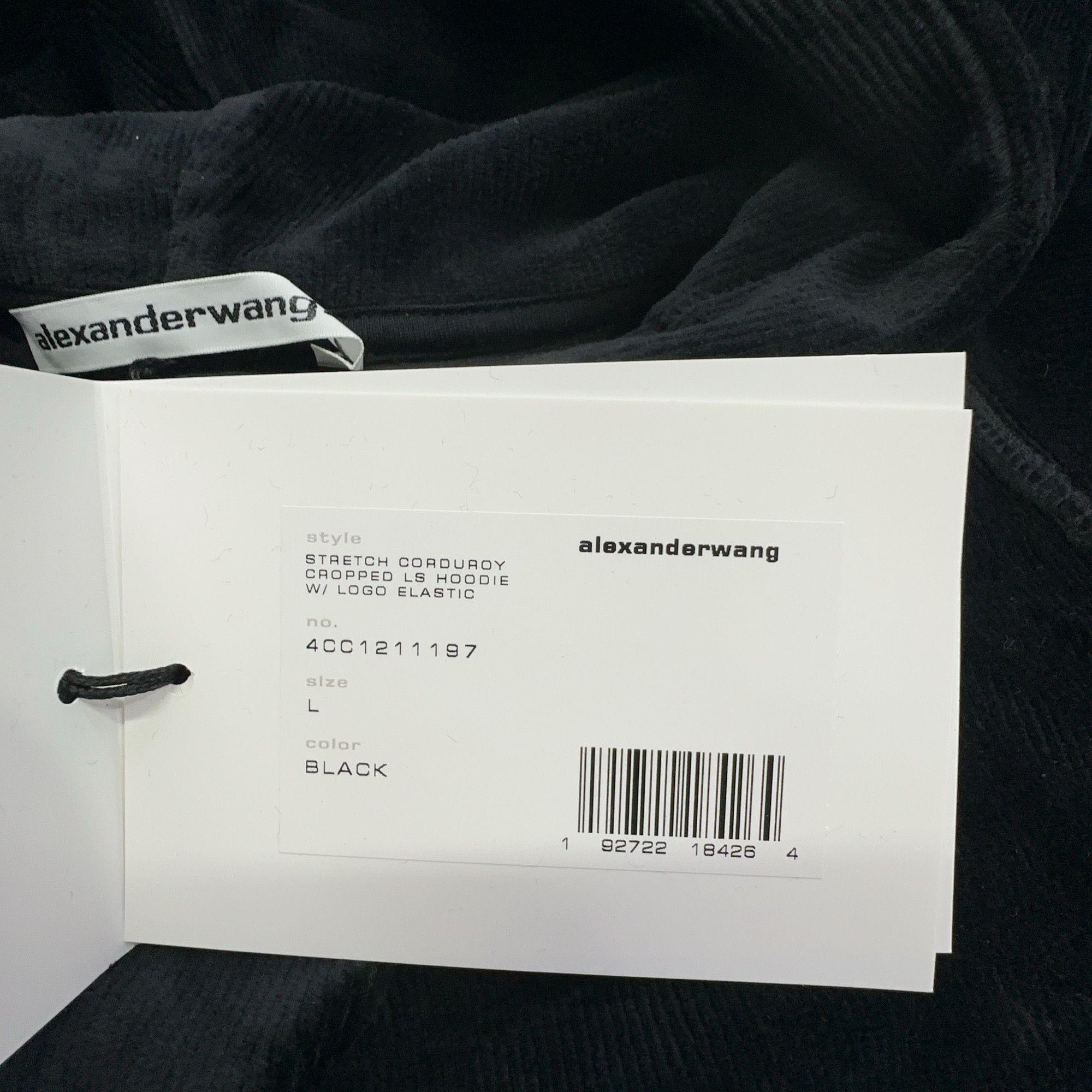 Alexander Wang Alexander Wang Logo Elastic Cropped Hoodie Size L Size L / US 10 / IT 46 - 3 Thumbnail