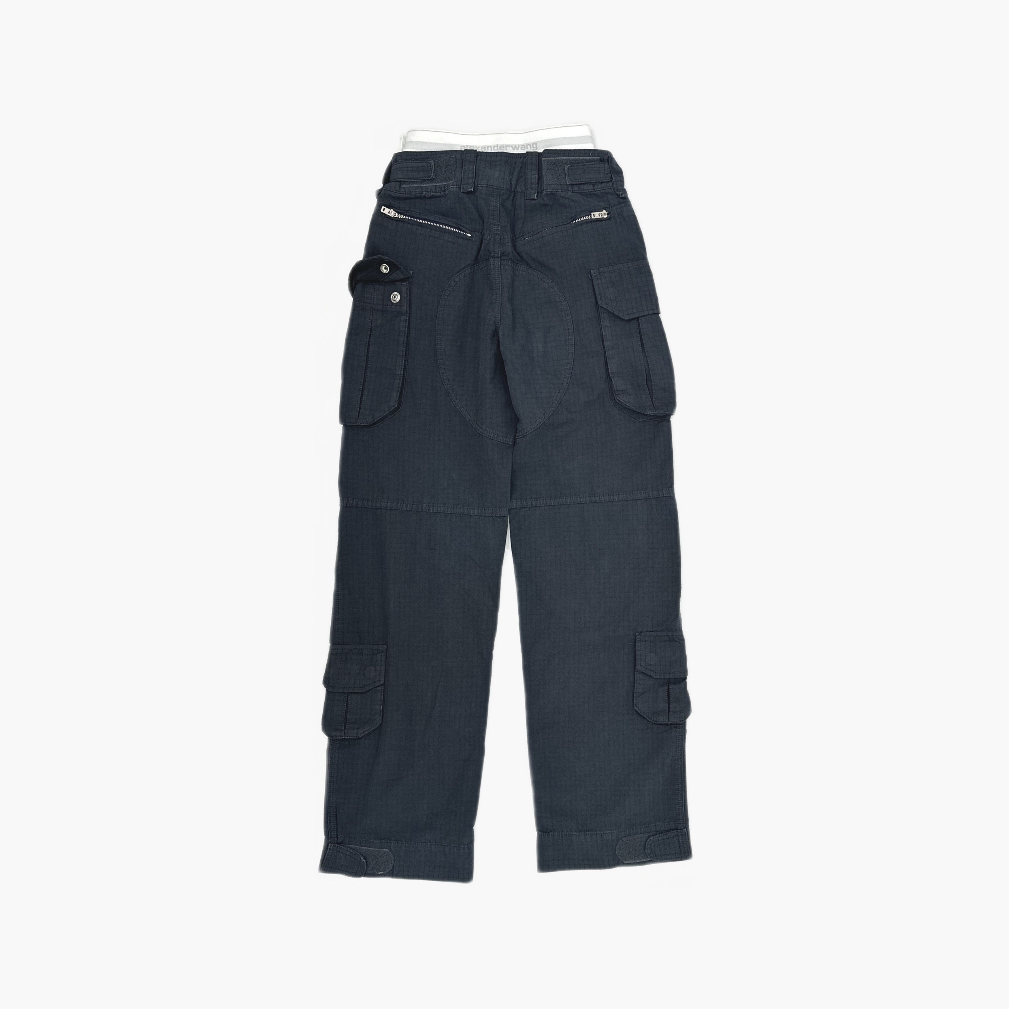 Alexander Wang Alexander Wang Double Waistband Logo Cargo Pants Size 23 Size 23" - 2 Thumbnail