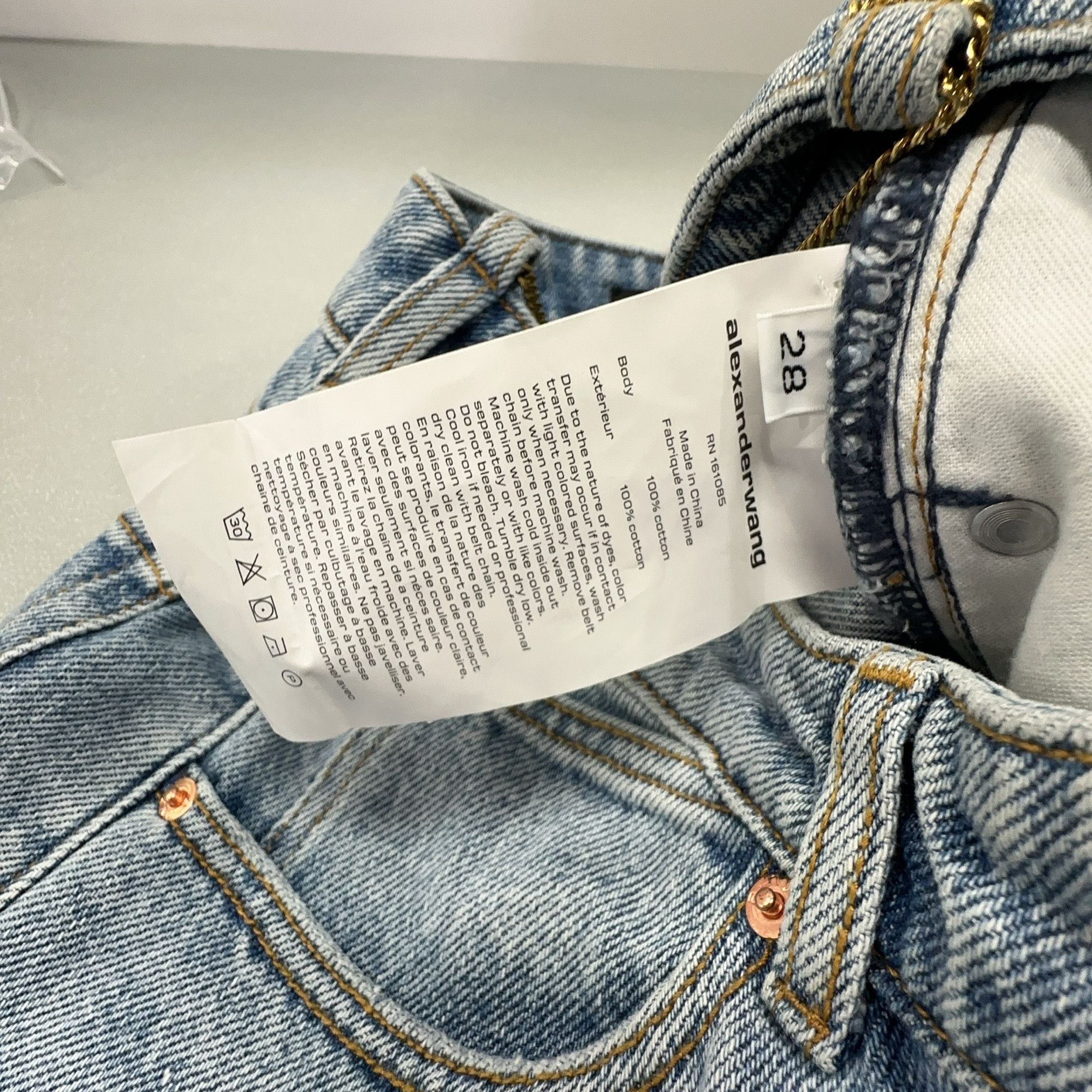 Alexander Wang Alexander Wang Chain Detail Jeans Size 28 Size 28" / US 6 / IT 42 - 3 Thumbnail